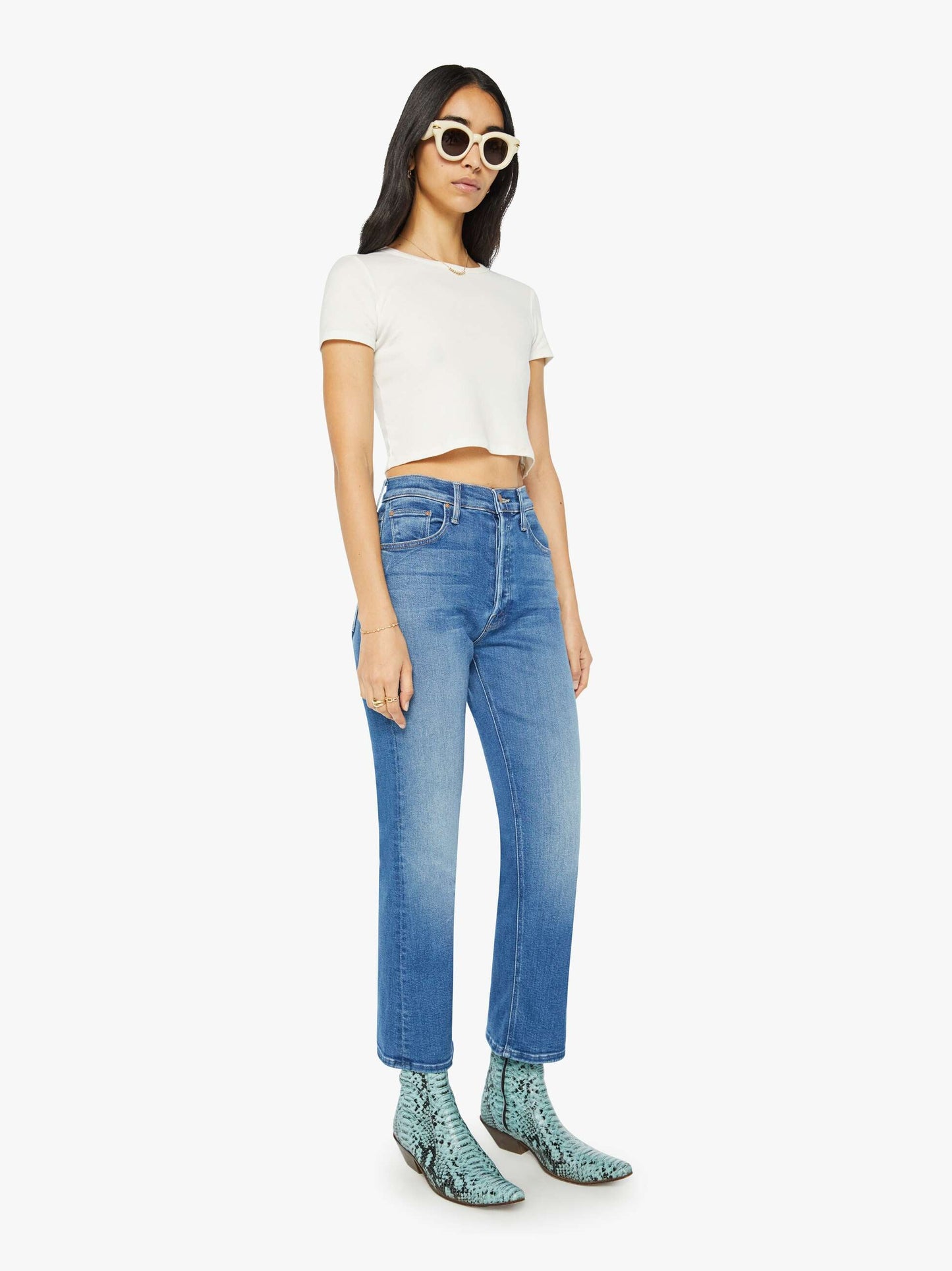 Mother Denim The Tripper Ankle Blue (Medium)