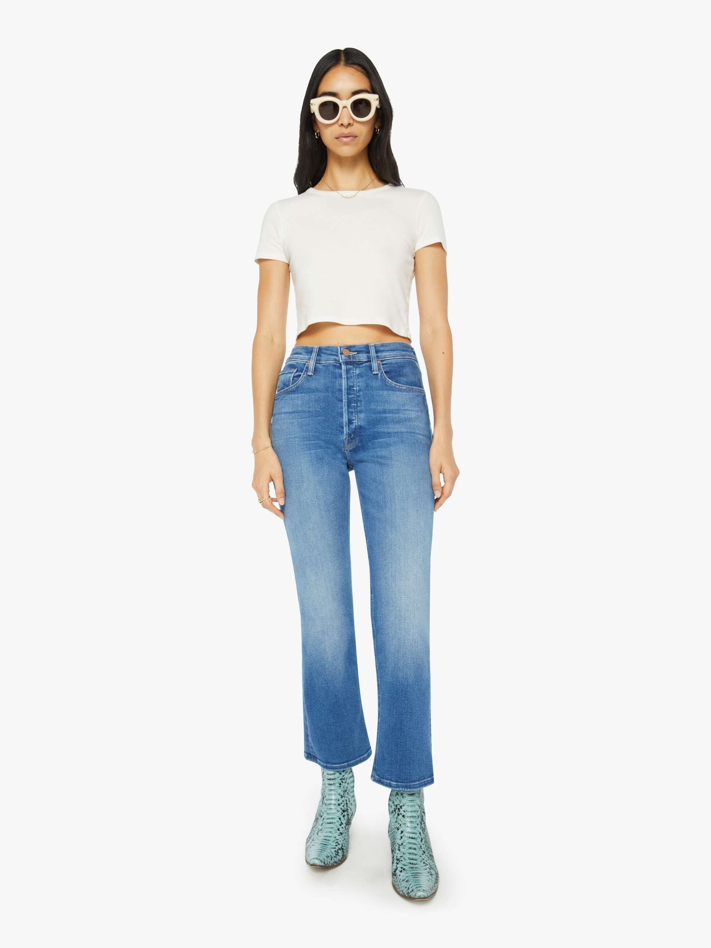 Mother Denim The Tripper Ankle Blue (Medium)