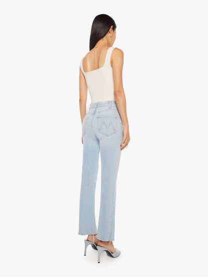 Mother Denim The Hustler Ankle Fray Blue (Light-Pastel)