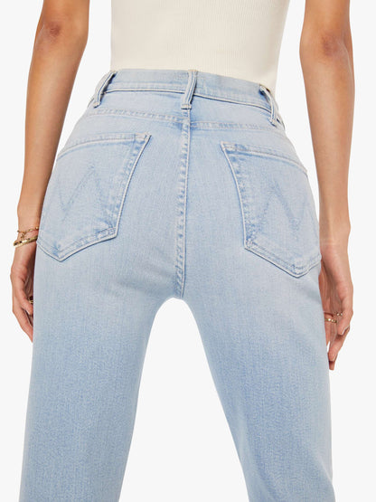 Mother Denim The Hustler Ankle Fray Blue (Light-Pastel)