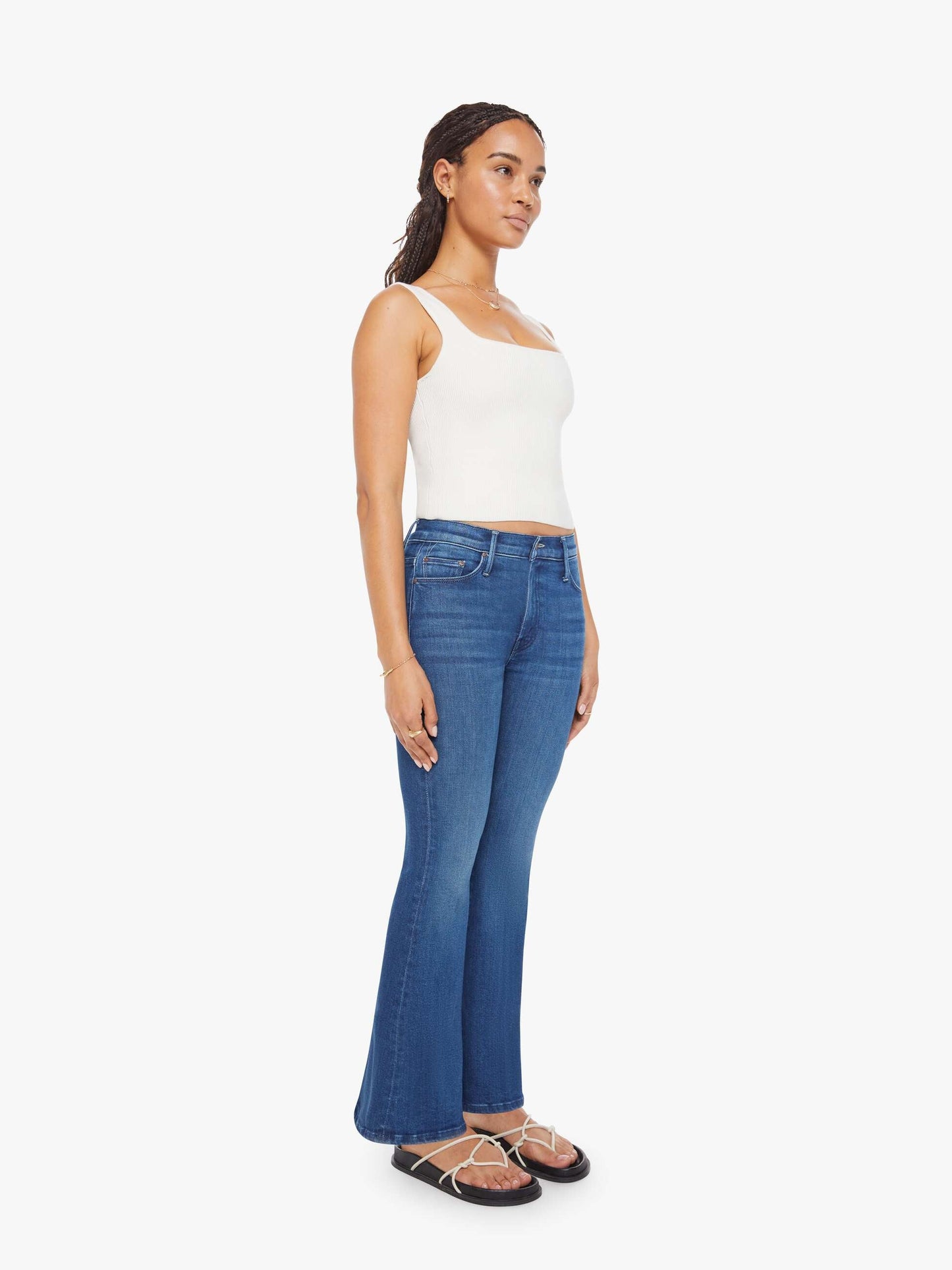 Mother Denim PETITES The Lil Weekender Nip It In The Butt