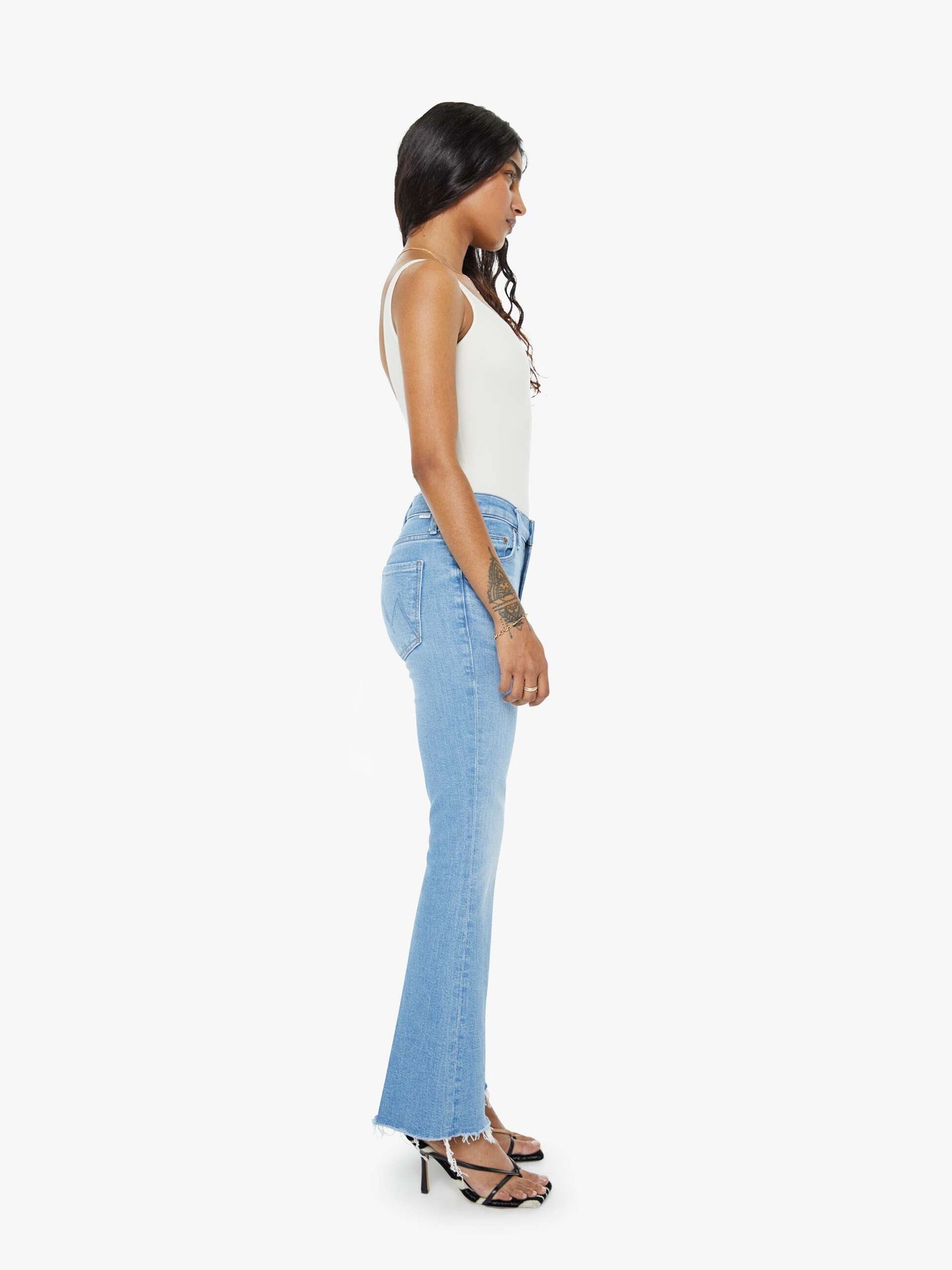 Mother Denim PETITES The Lil Weekender Fray Satisfy Your Cravings