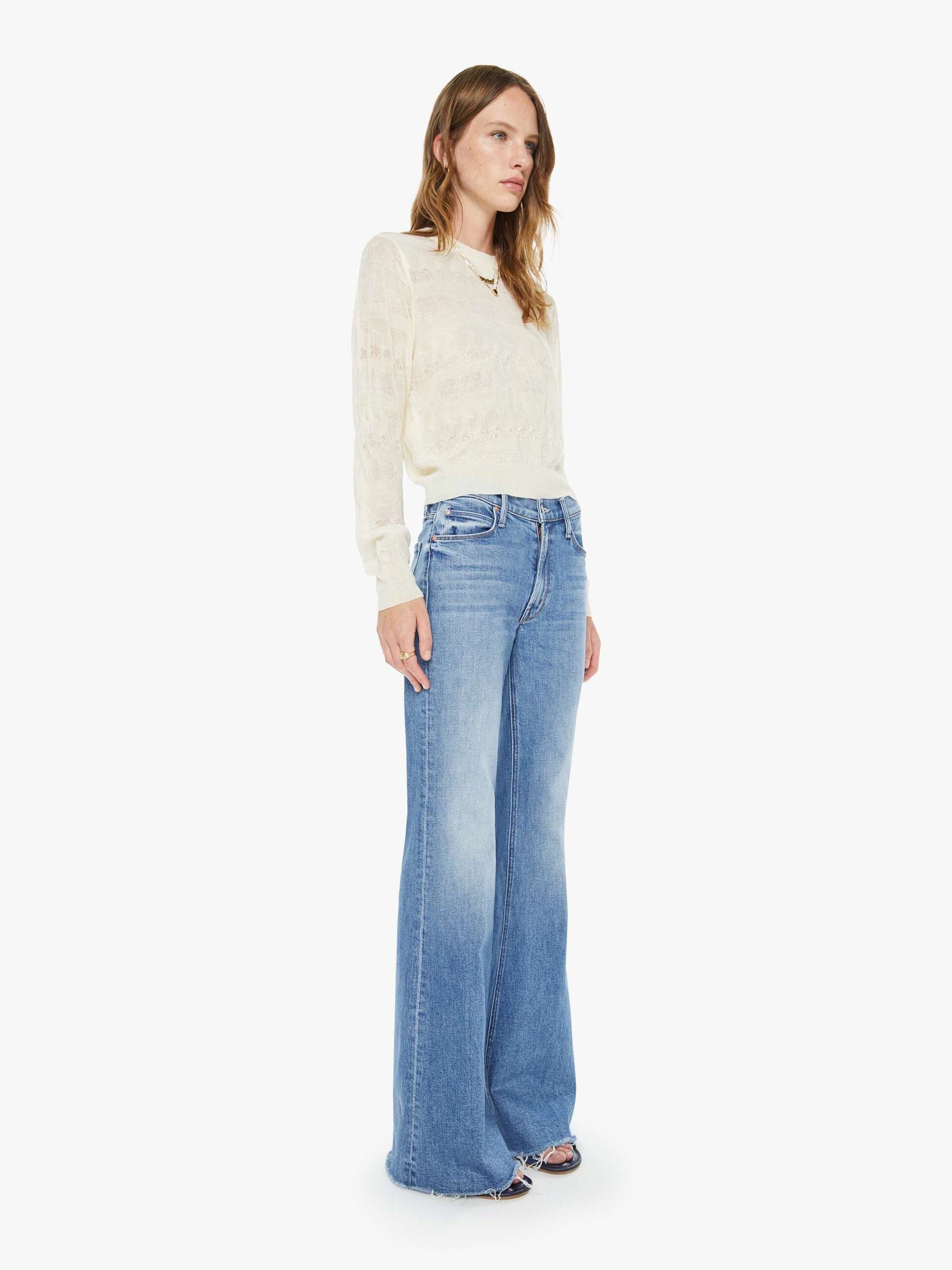 Mother Denim The Doozy Fray Heads Or Tails