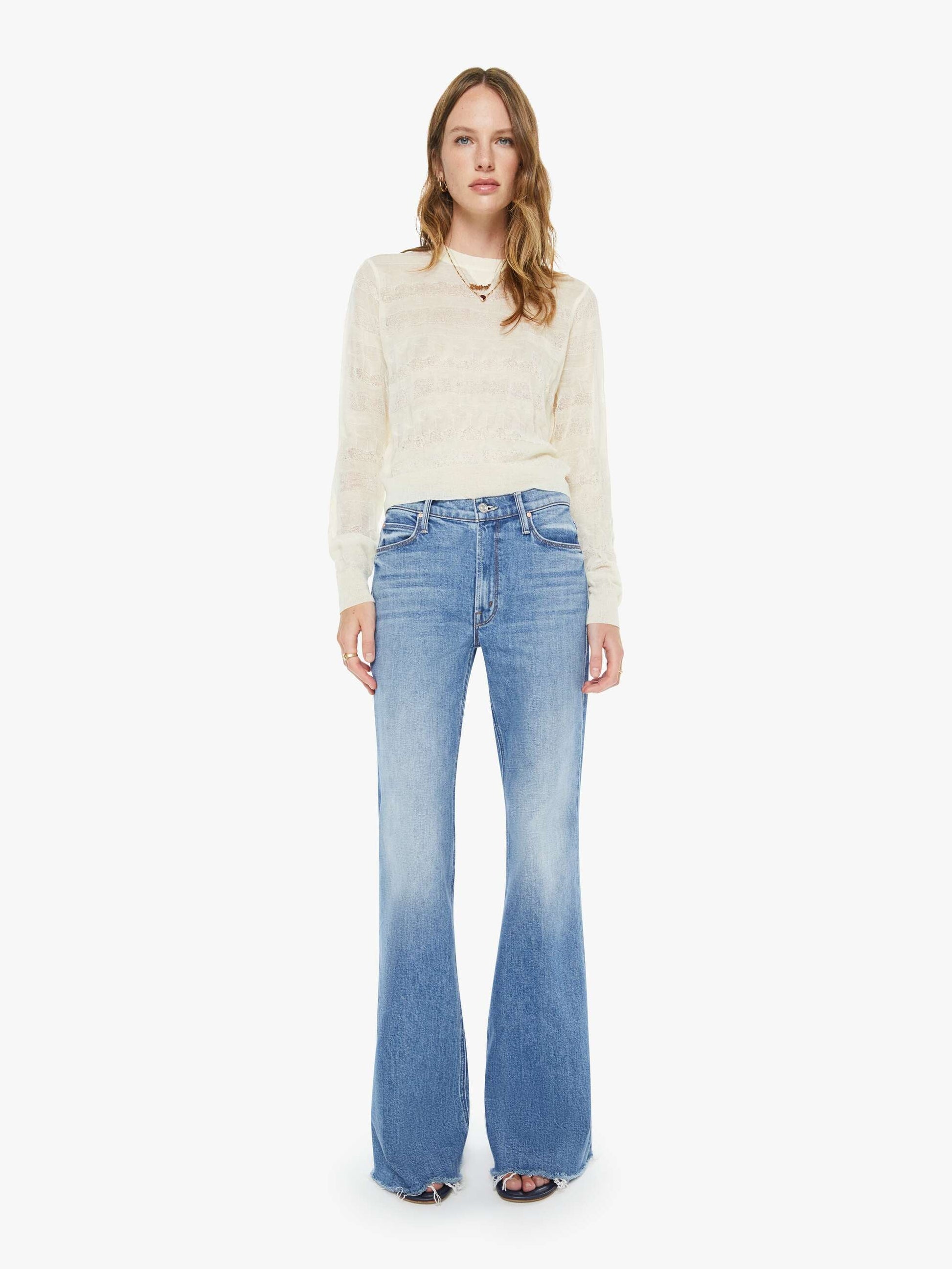 Mother Denim The Doozy Fray Heads Or Tails