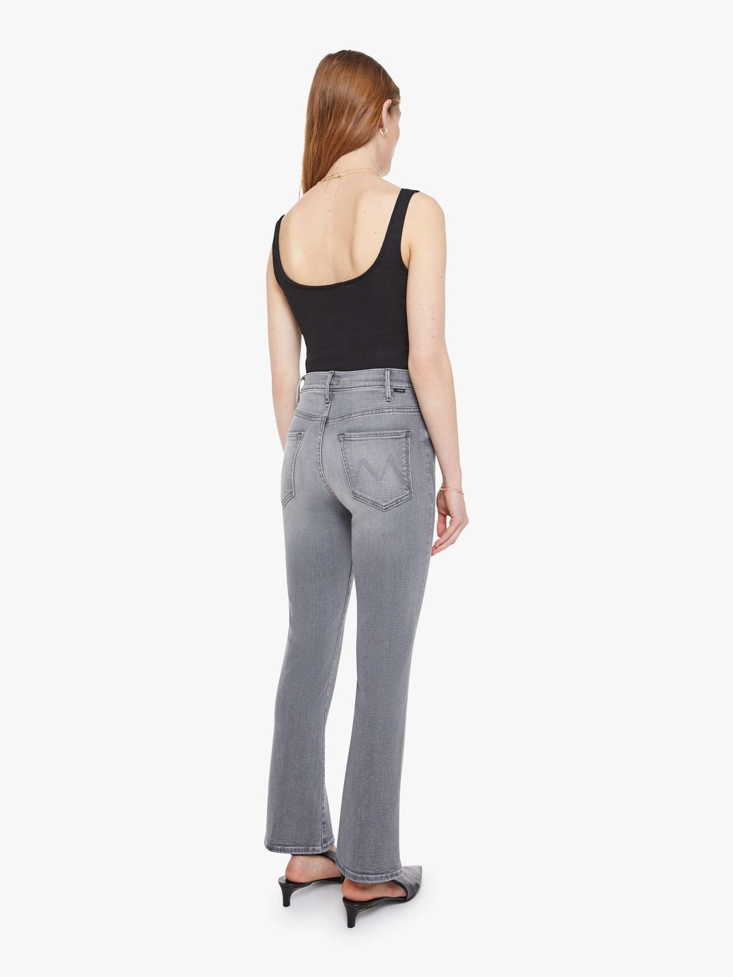 Mother Denim The Hustler Ankle Grey