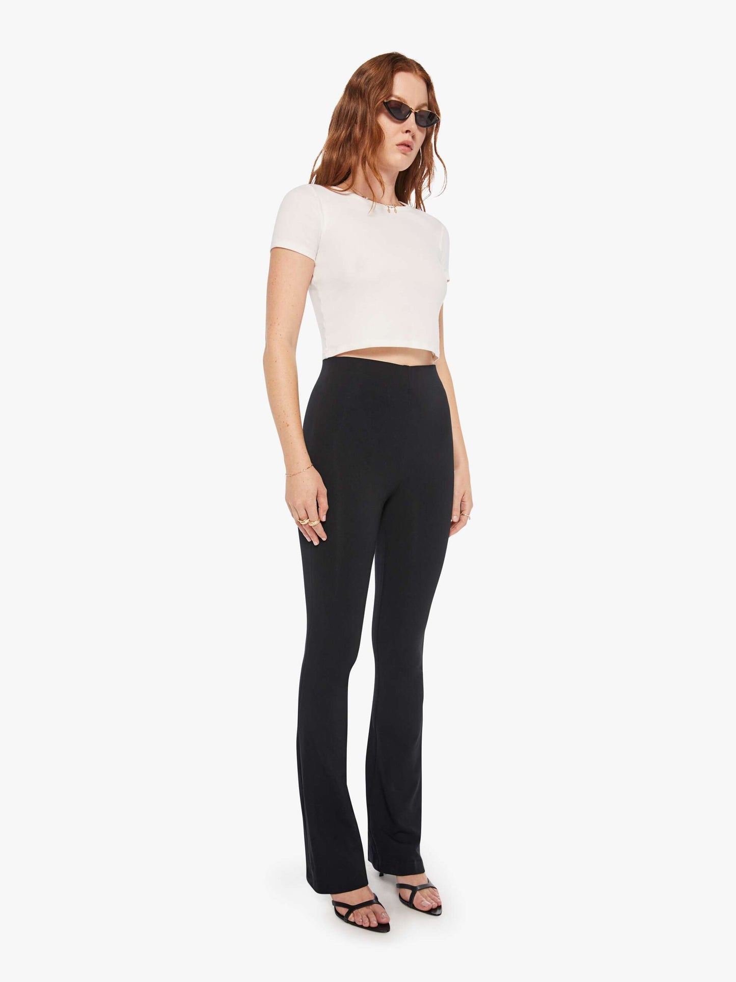 Mother Denim SPRWMN MICRO FLARE BLACK Black