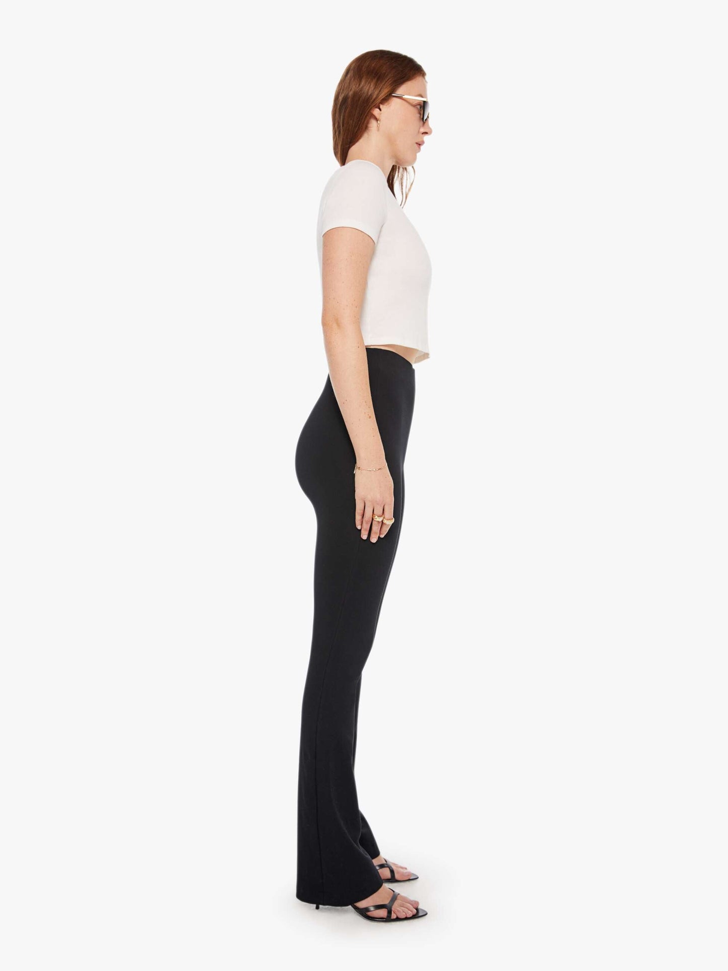 Mother Denim SPRWMN MICRO FLARE BLACK Black