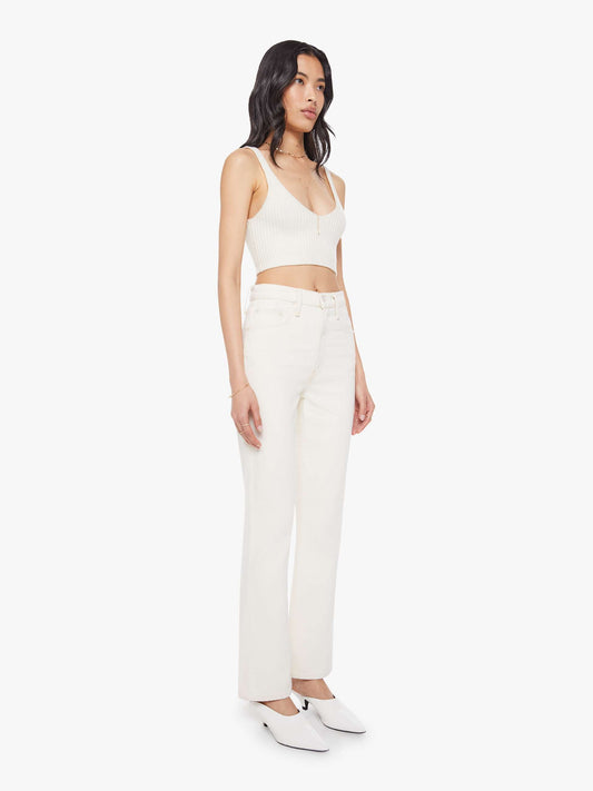 Mother Denim The Scooter Skimp White (Natural)