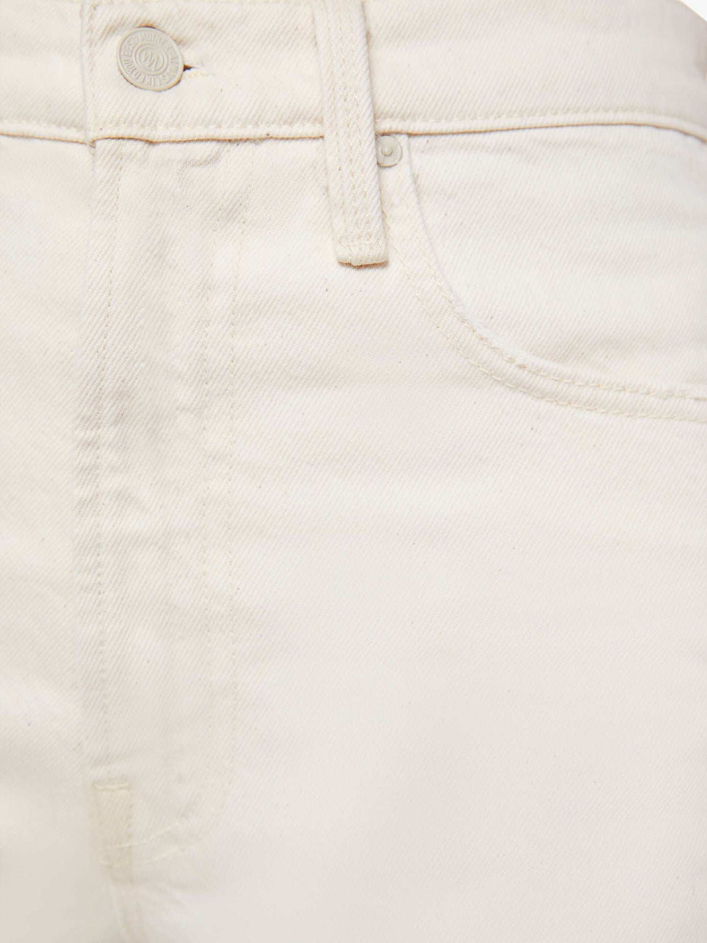 Mother Denim The Scooter Skimp White (Natural)