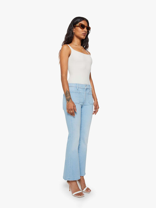 Mother Denim PETITES The Lil Patch Pocket Weekender Sauced By Six