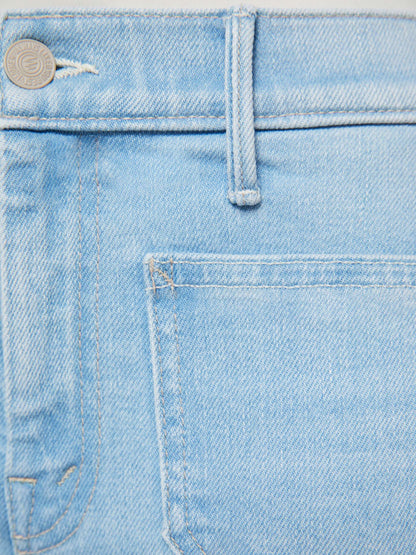 Mother Denim PETITES The Lil Patch Pocket Weekender Sauced By Six
