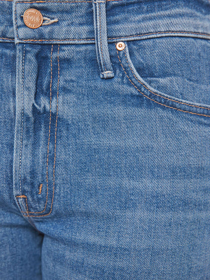 Mother Denim PETITES The Lil Outsider Skimp Blue (Medium)