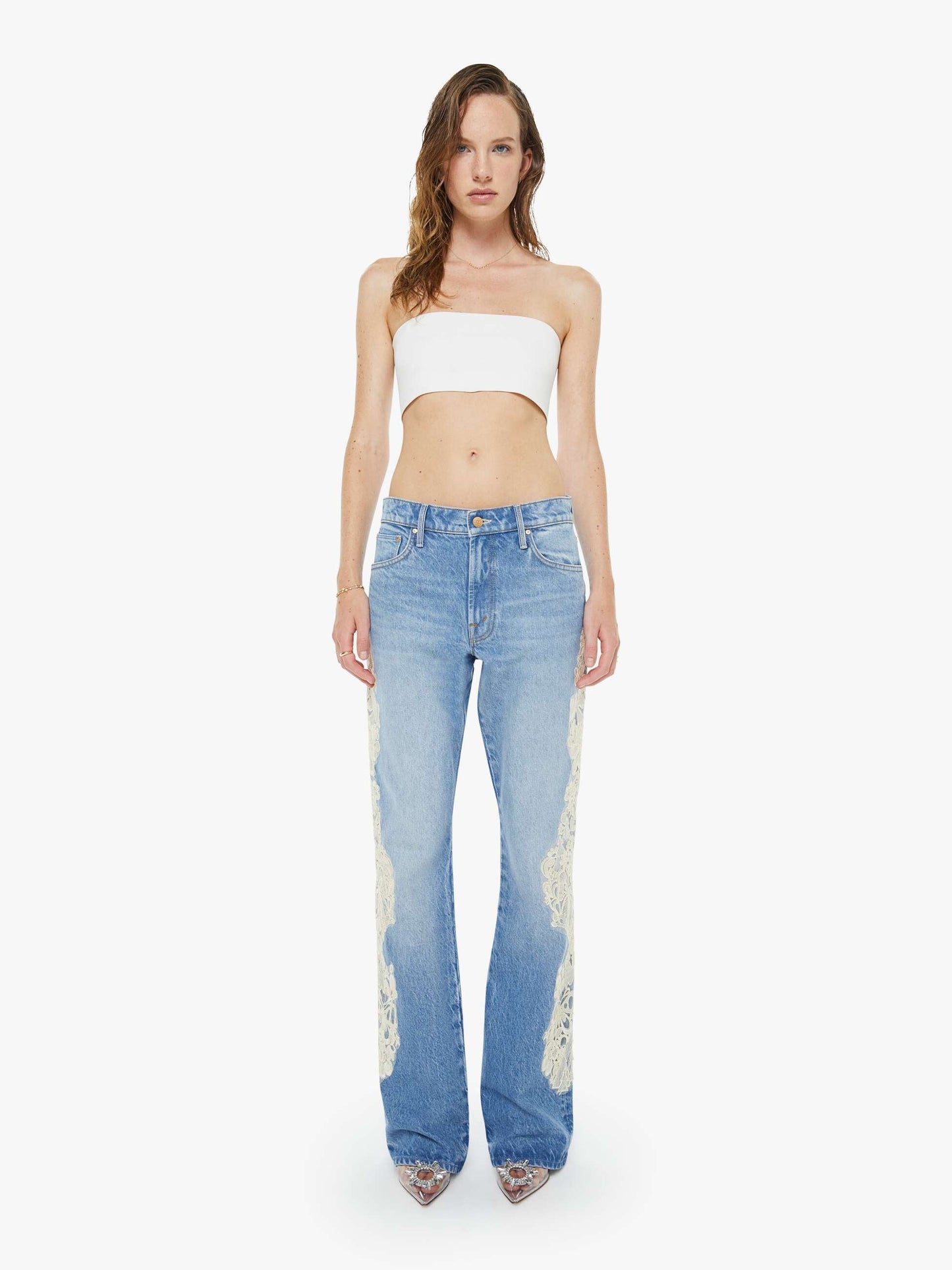 Mother Denim SNACKS! The Chomp Heel Wish Bone