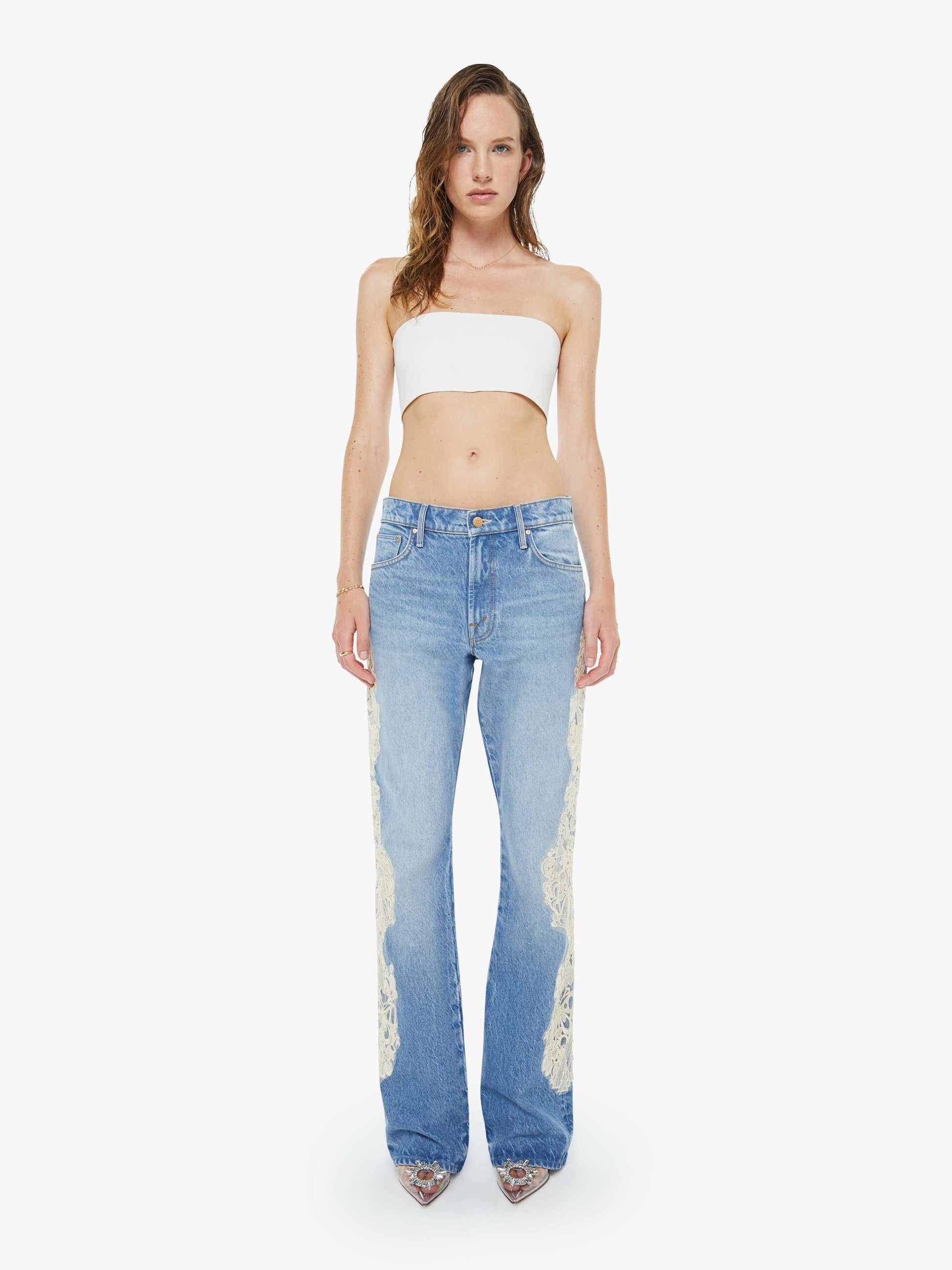 Mother Denim SNACKS! The Chomp Heel Wish Bone