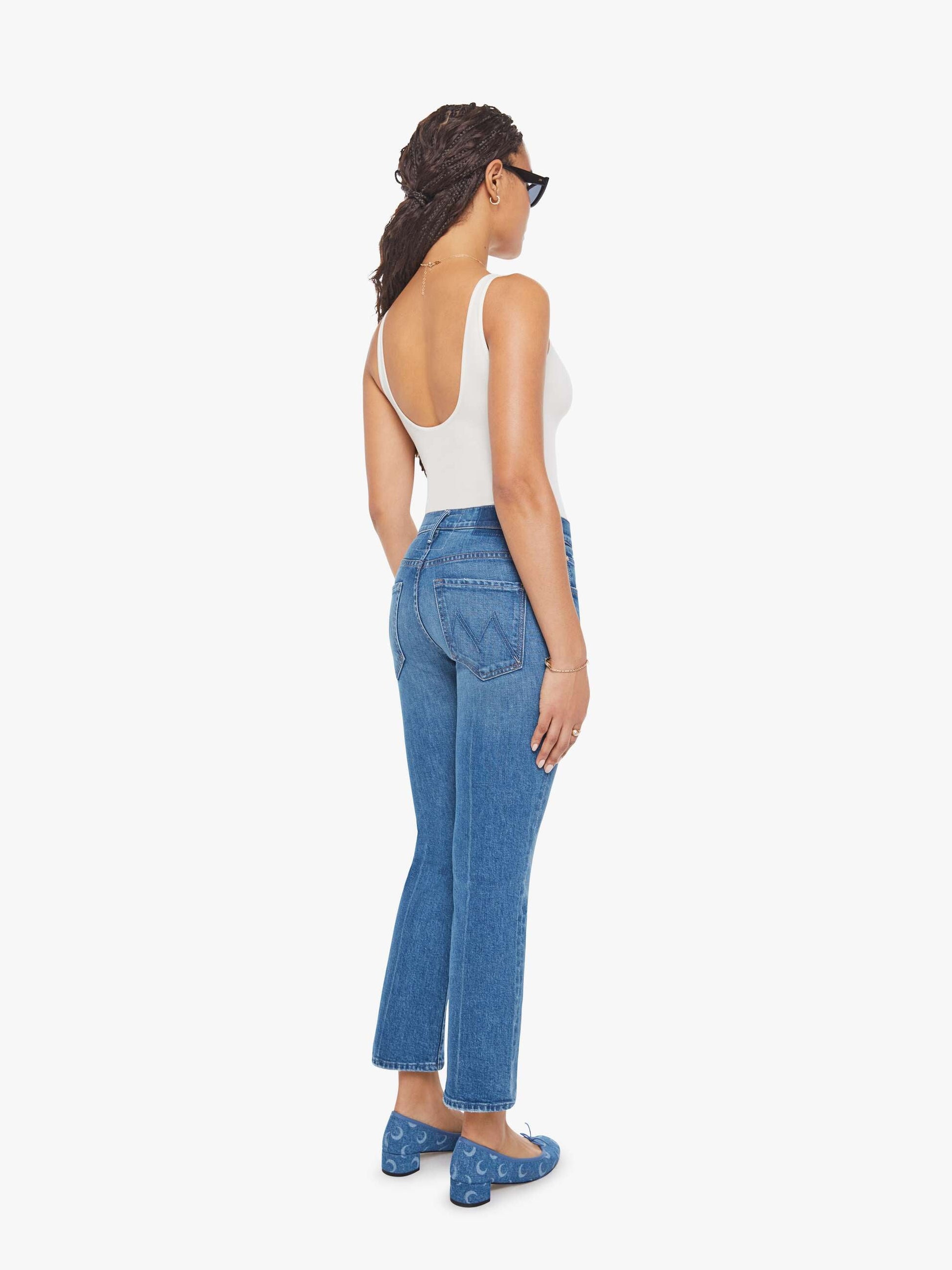 Mother Denim PETITES The Lil Insider Ankle Get Two Birds Stoned