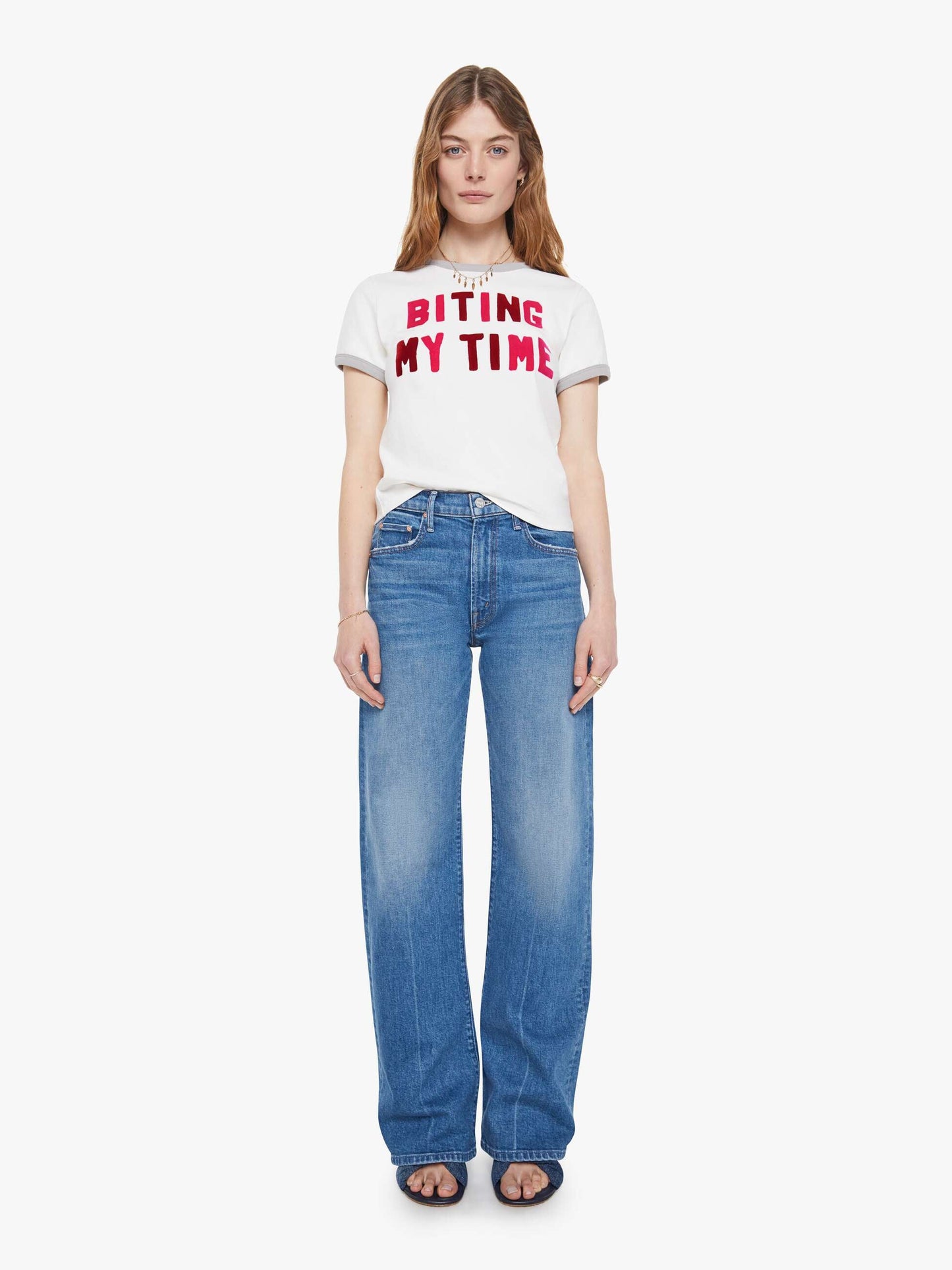 Mother Denim The Insider Ankle Blue (Medium)