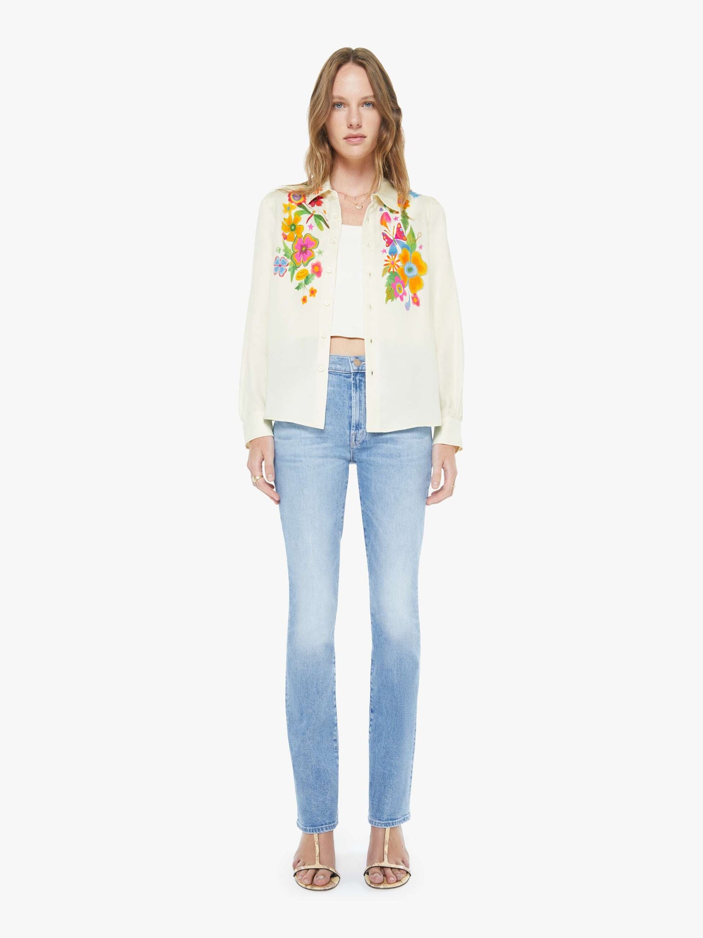 Mother Denim The Insider Skimp Blue (Light-Pastel)