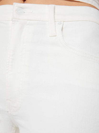 Mother Denim THE RAMBLER ZIP ANKLE FAIREST OF THEM ALL White
