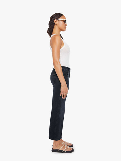 Mother Denim PETITES The Lil Mid Rise Zip Rambler Black
