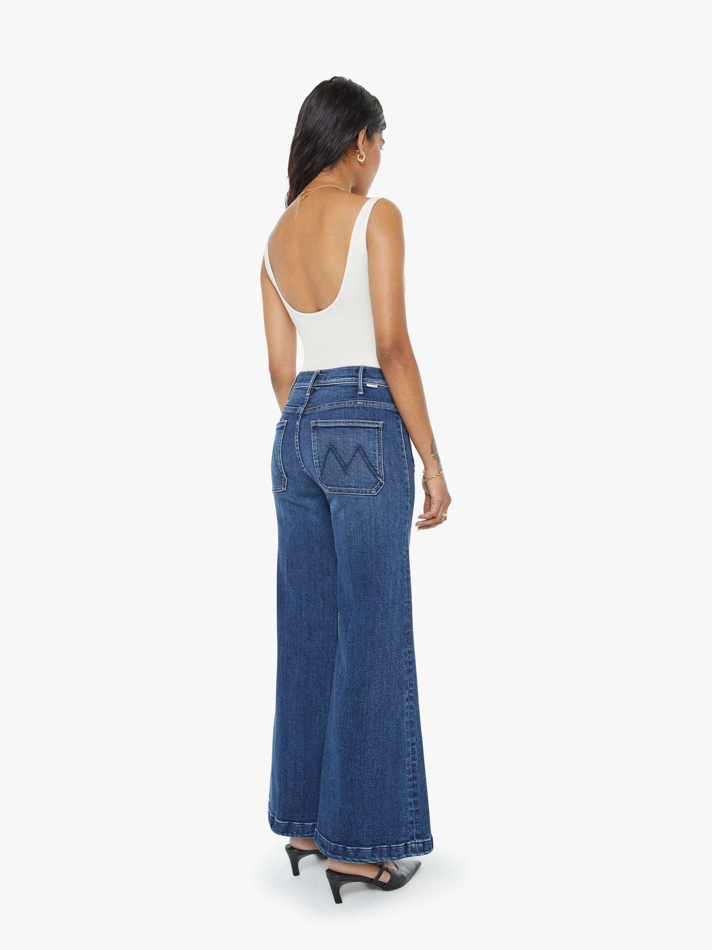 Mother Denim PETITES The Lil Hustler Roller Patch Pocket Skimp One Last Shot