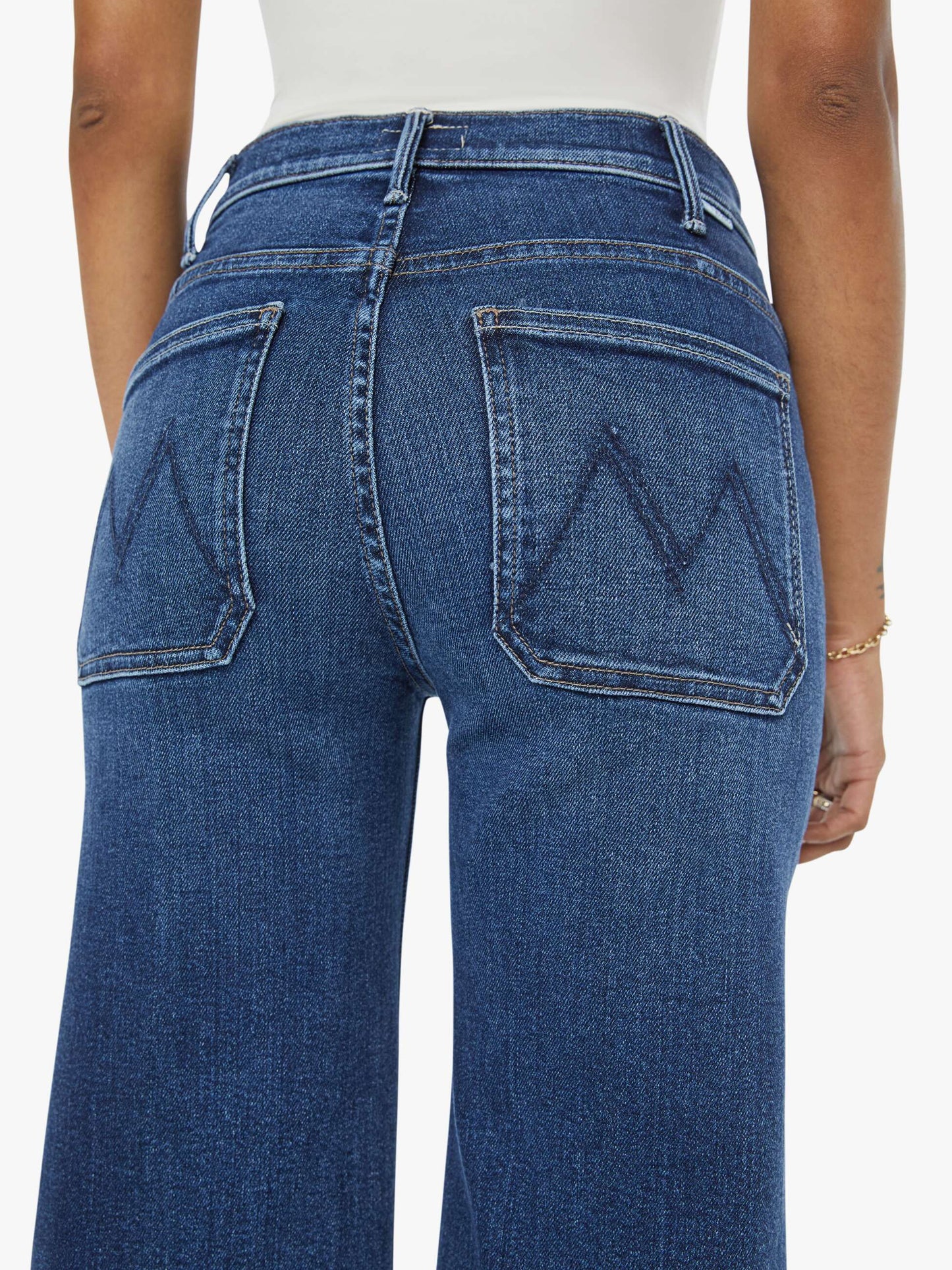 Mother Denim PETITES The Lil Hustler Roller Patch Pocket Skimp One Last Shot