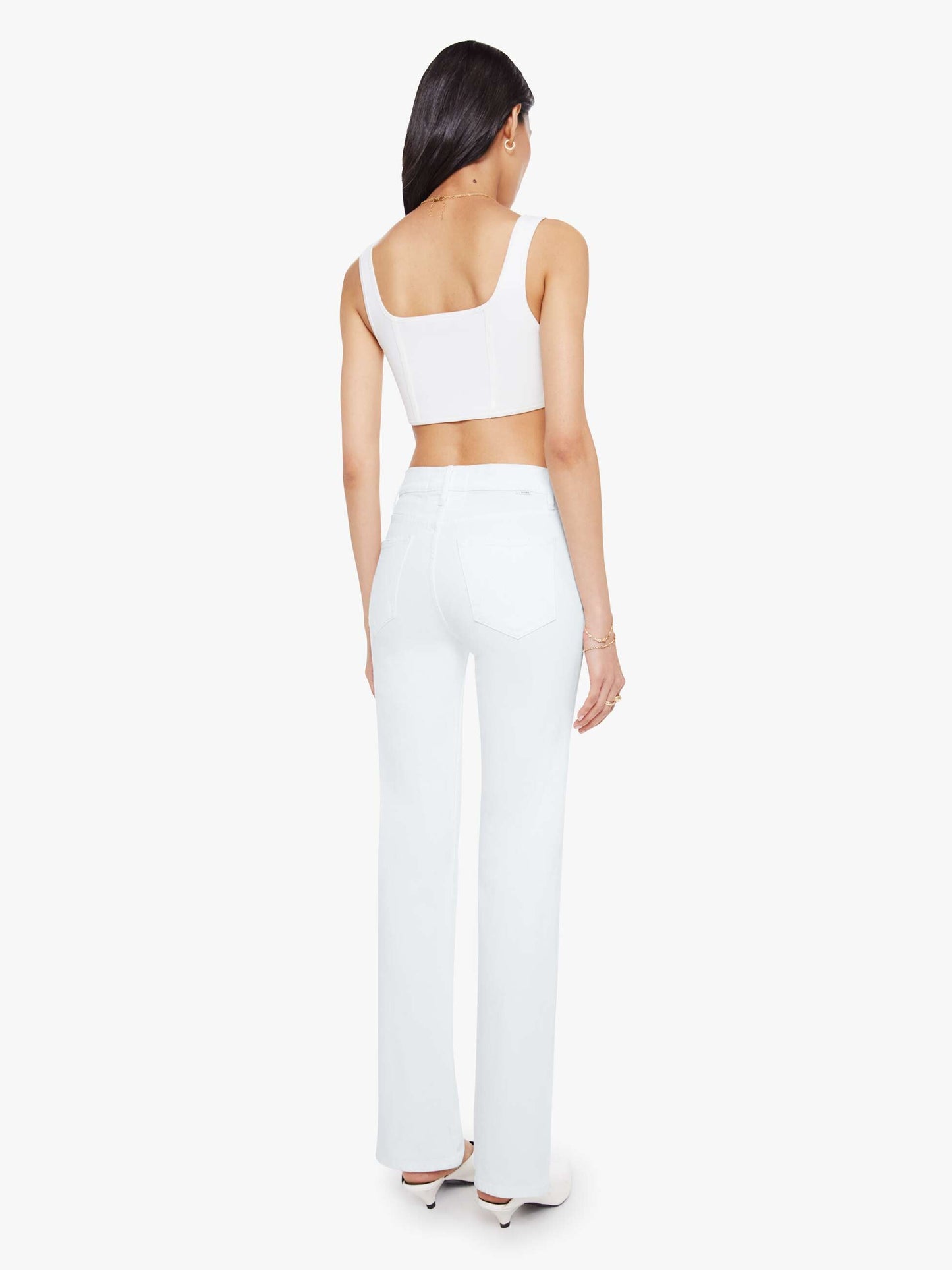 Mother Denim The Kick It White