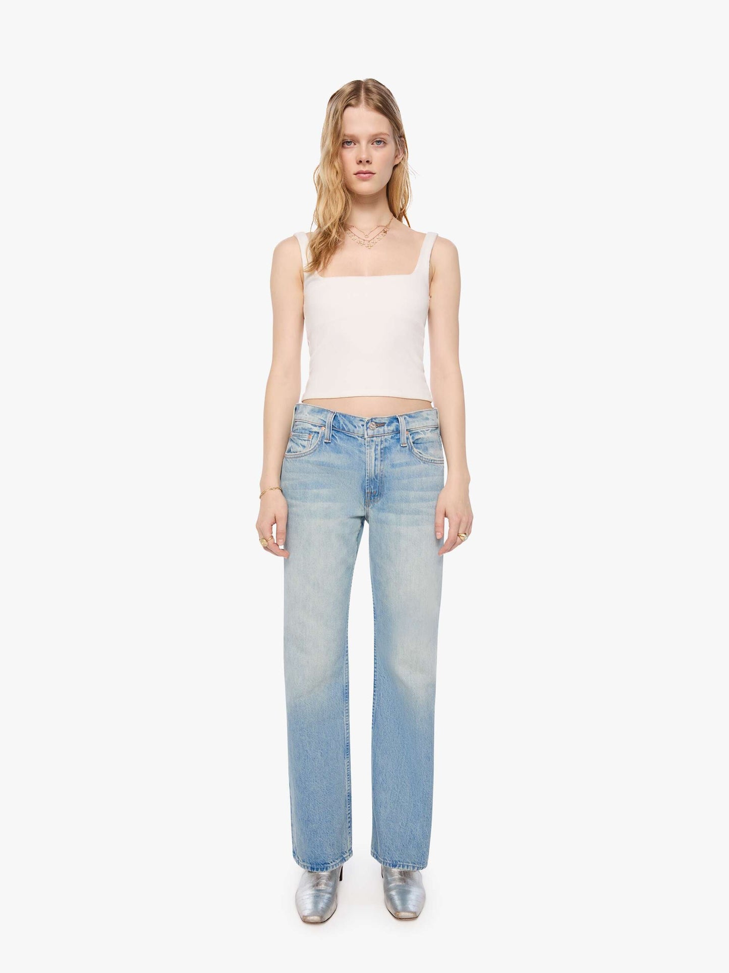 Mother Denim PETITES The Lil Reifler Blue (Light-Pastel)