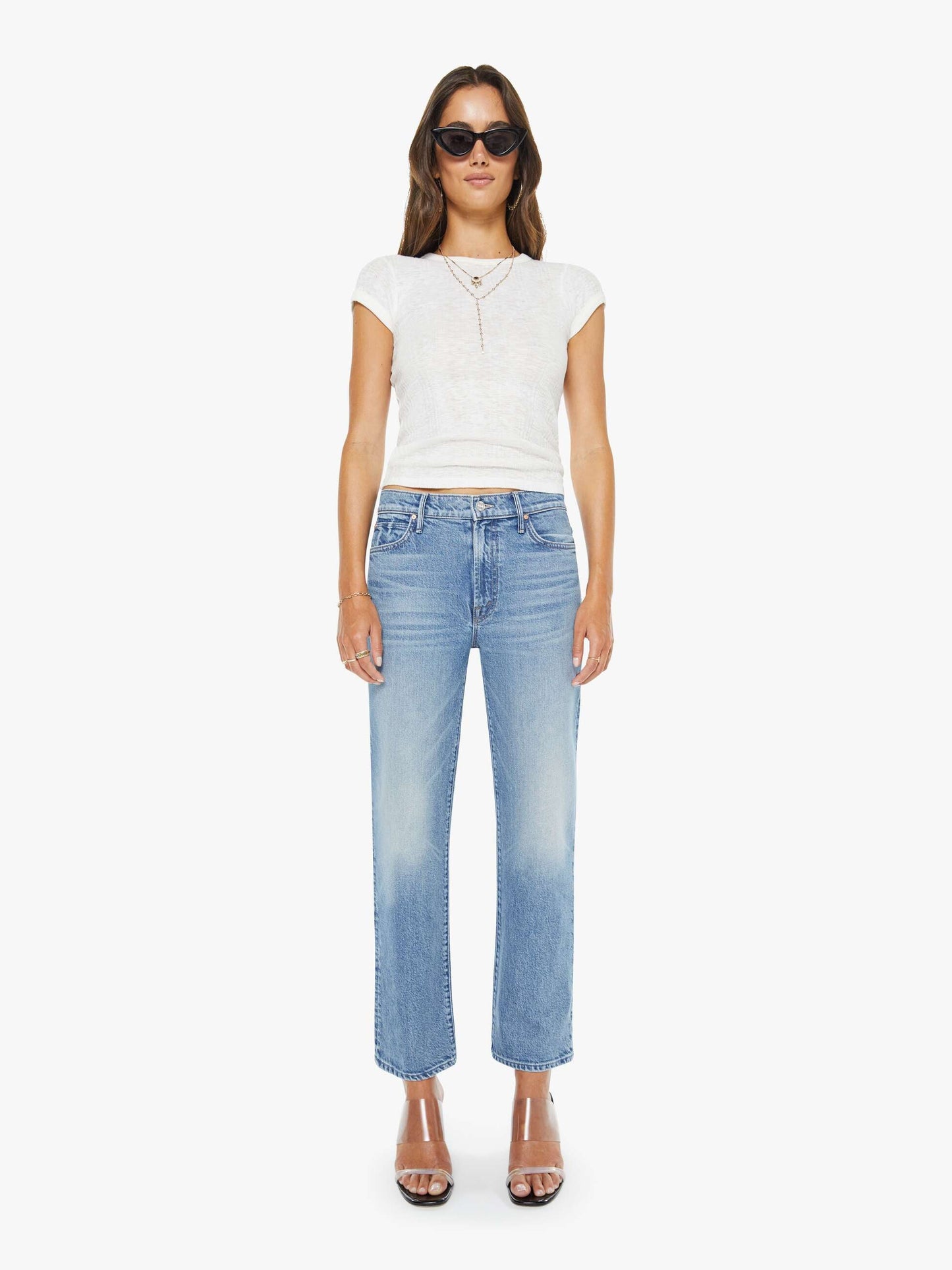 Mother Denim The Kick It Ankle Birds Gone Wild