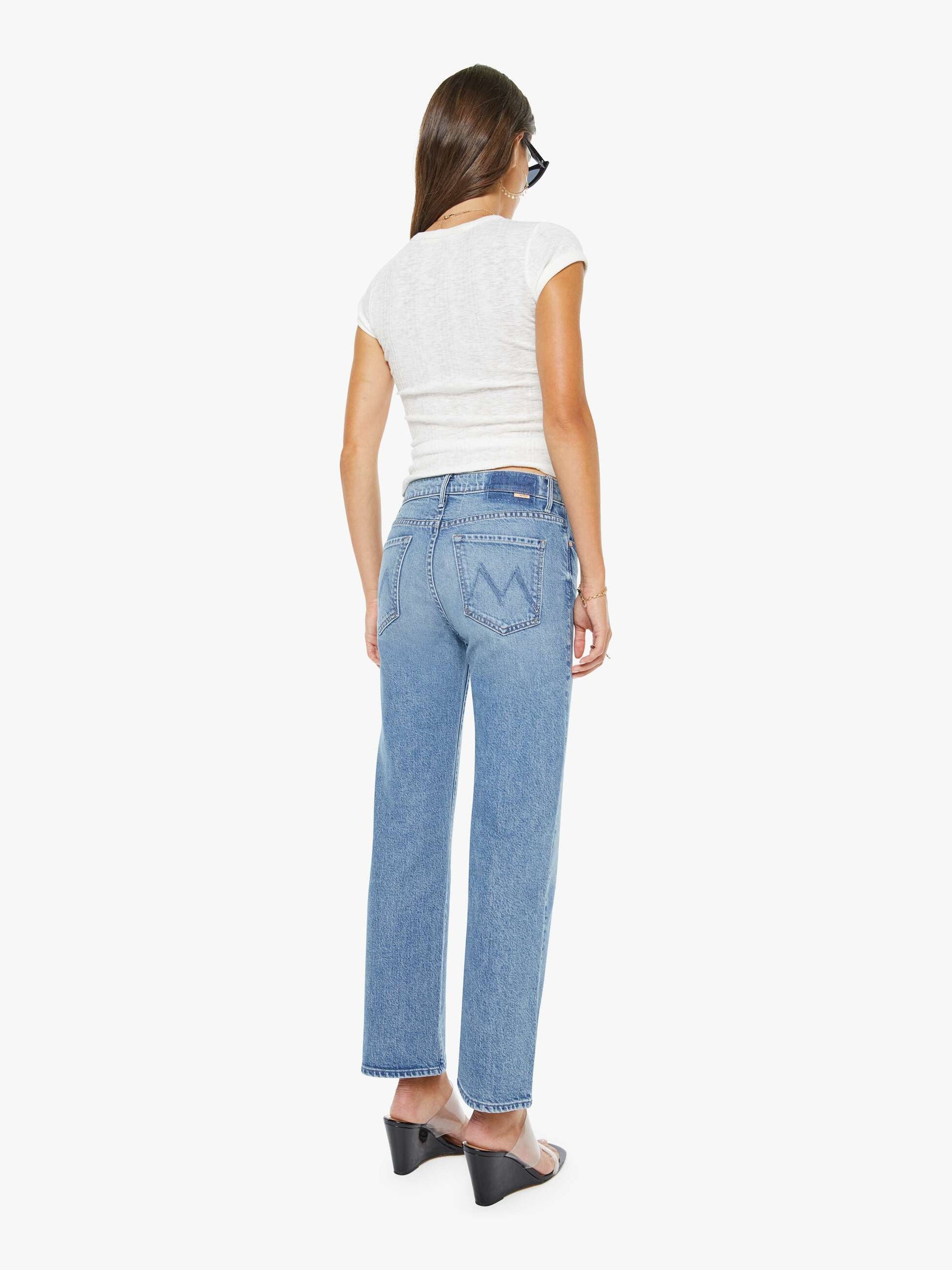 Mother Denim The Kick It Ankle Birds Gone Wild