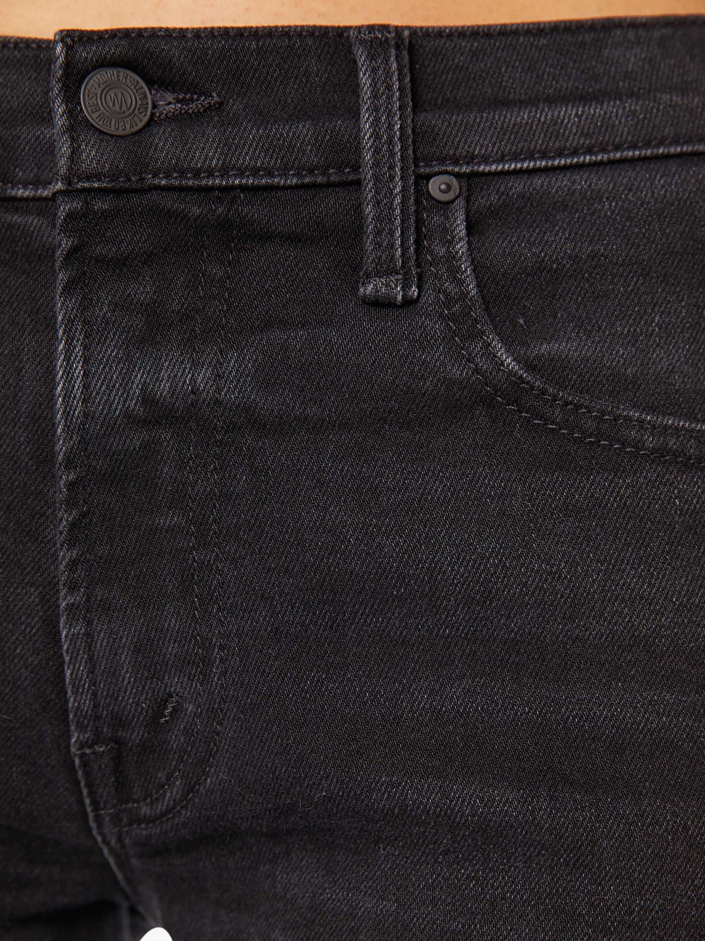 Mother Denim The Mid Rise Rambler Zip Flood Spiked Hair Art Flair