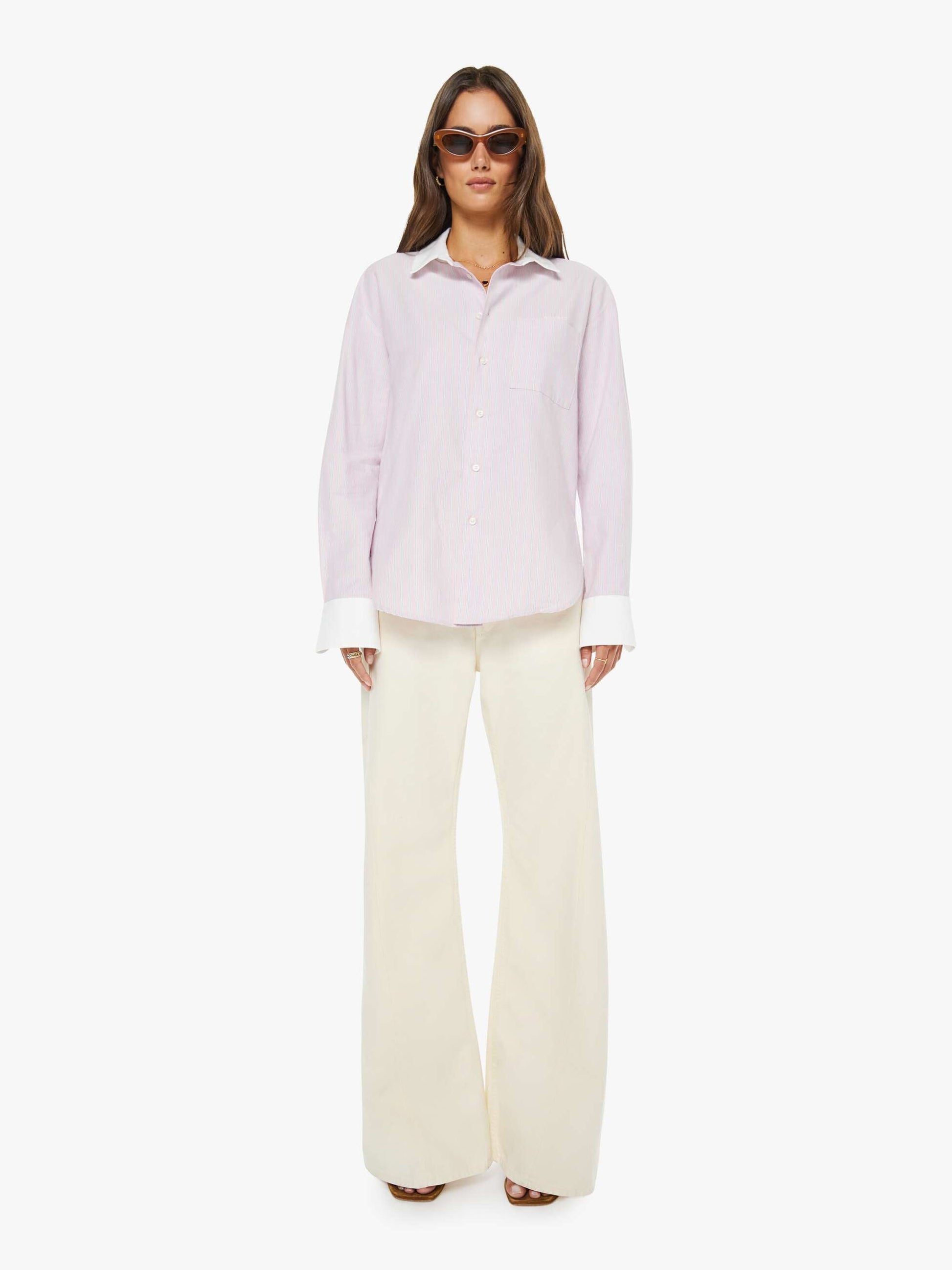 Mother Denim The Lemon Twist Sneak Natural