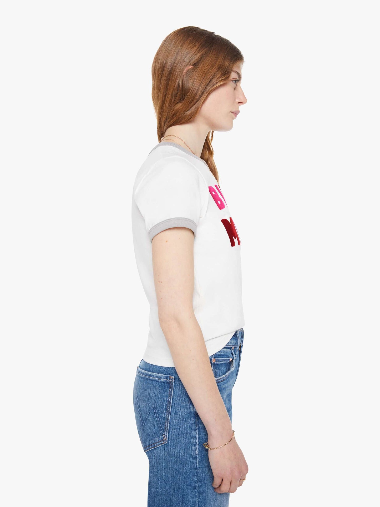 Mother Denim The Mid Rise Lasso Sneak Blue (Medium)