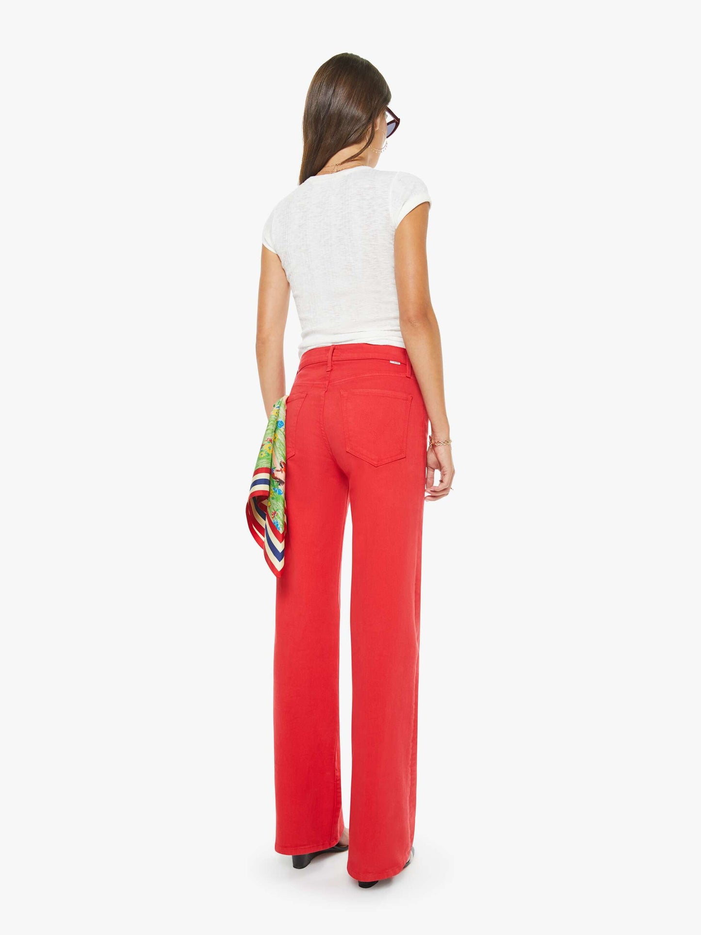 Mother Denim The Kick It Tango Red