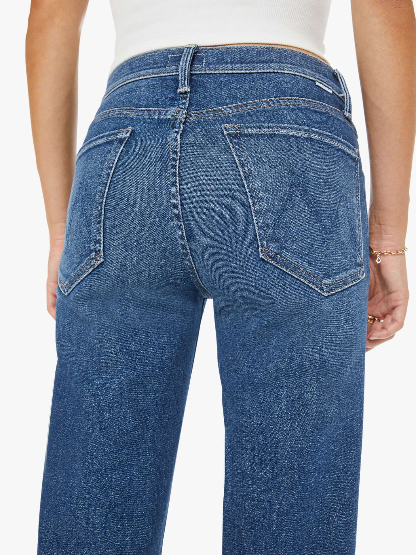 Mother Denim The Mid Rise Rambler Zip Ankle Catch My Drift