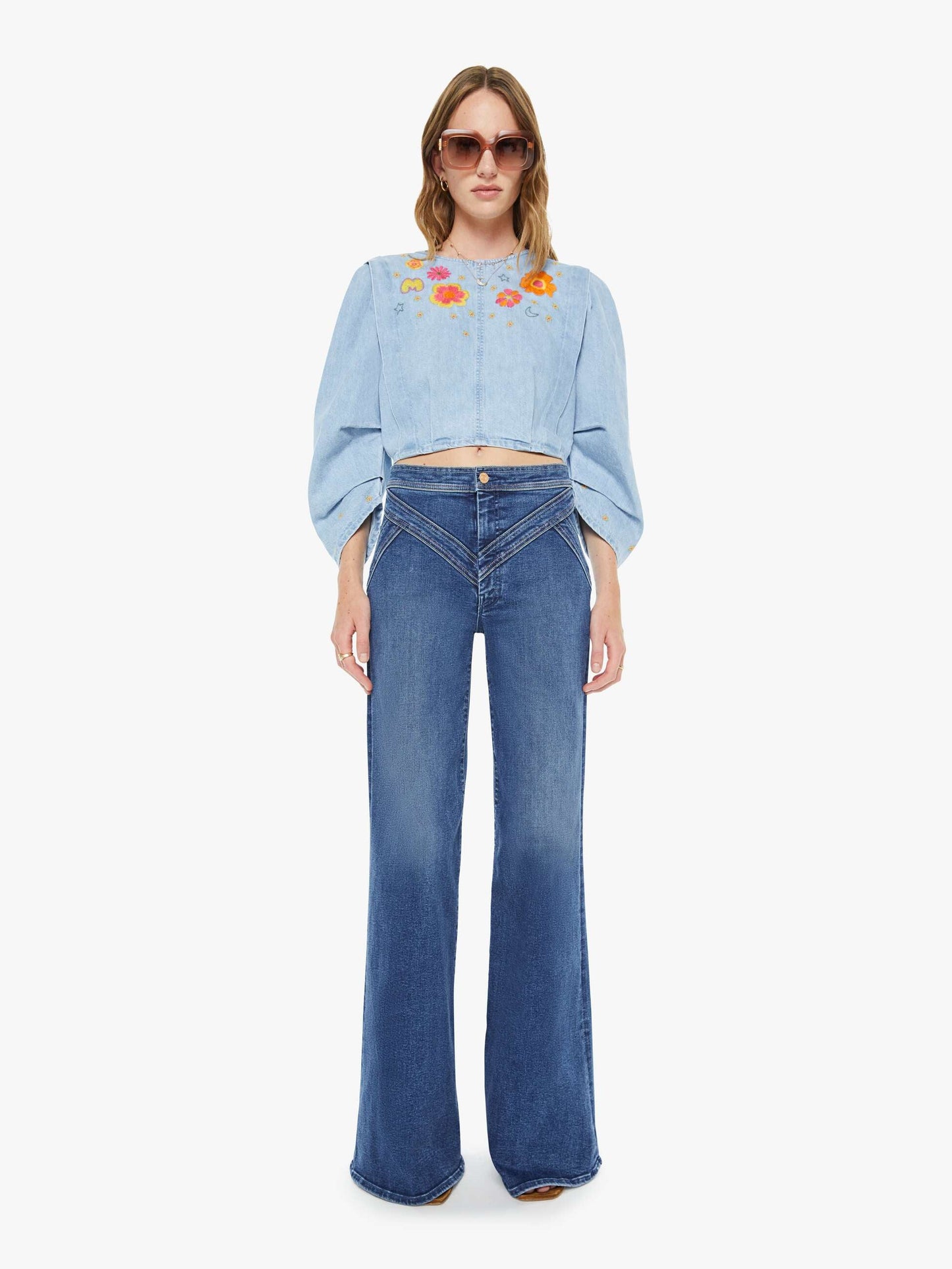 Mother Denim The Criss Cross Roller Heel Prized Possession