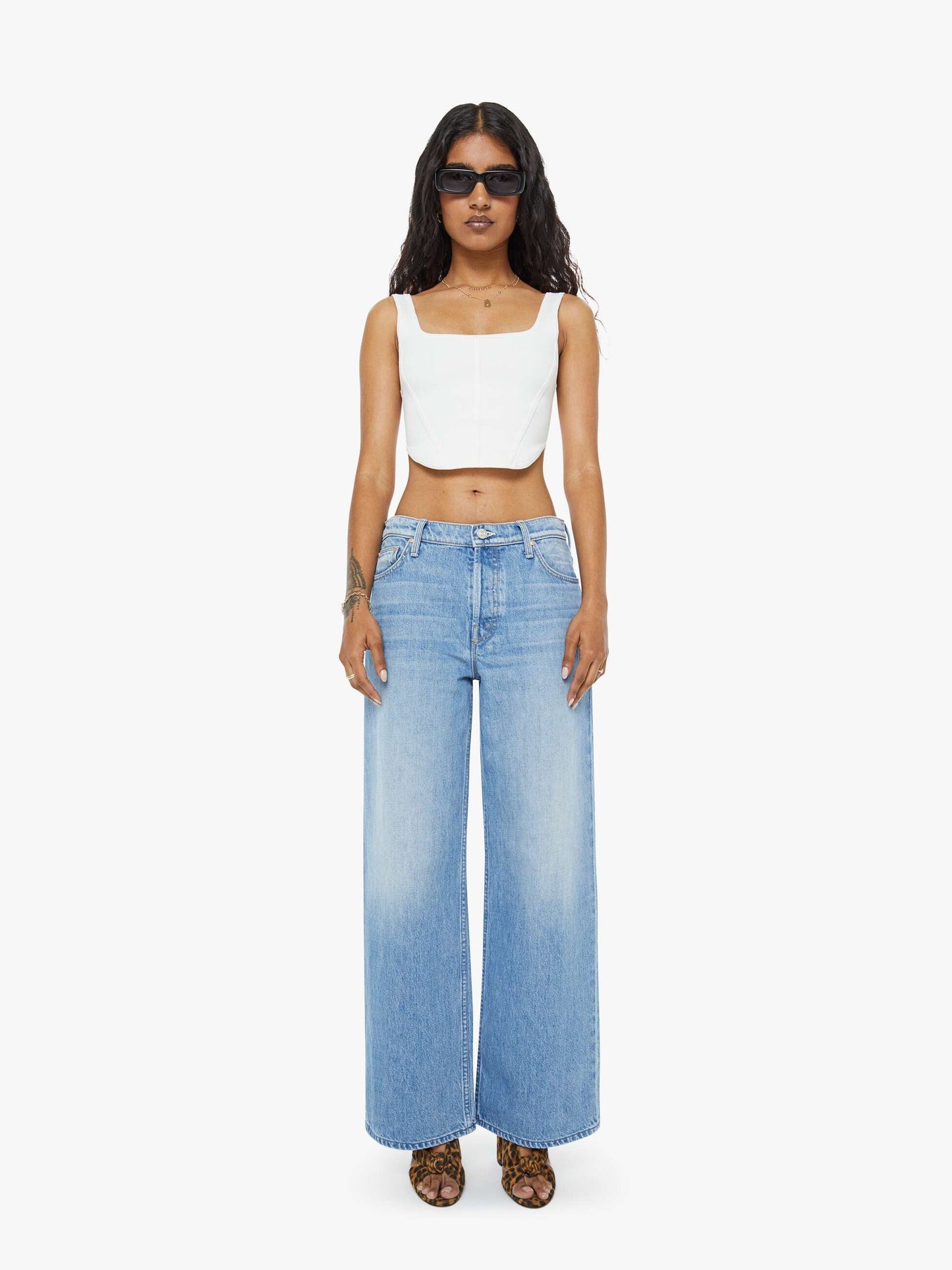 Mother Denim PETITES The Lil Rerun Zip Sneak Last Bite