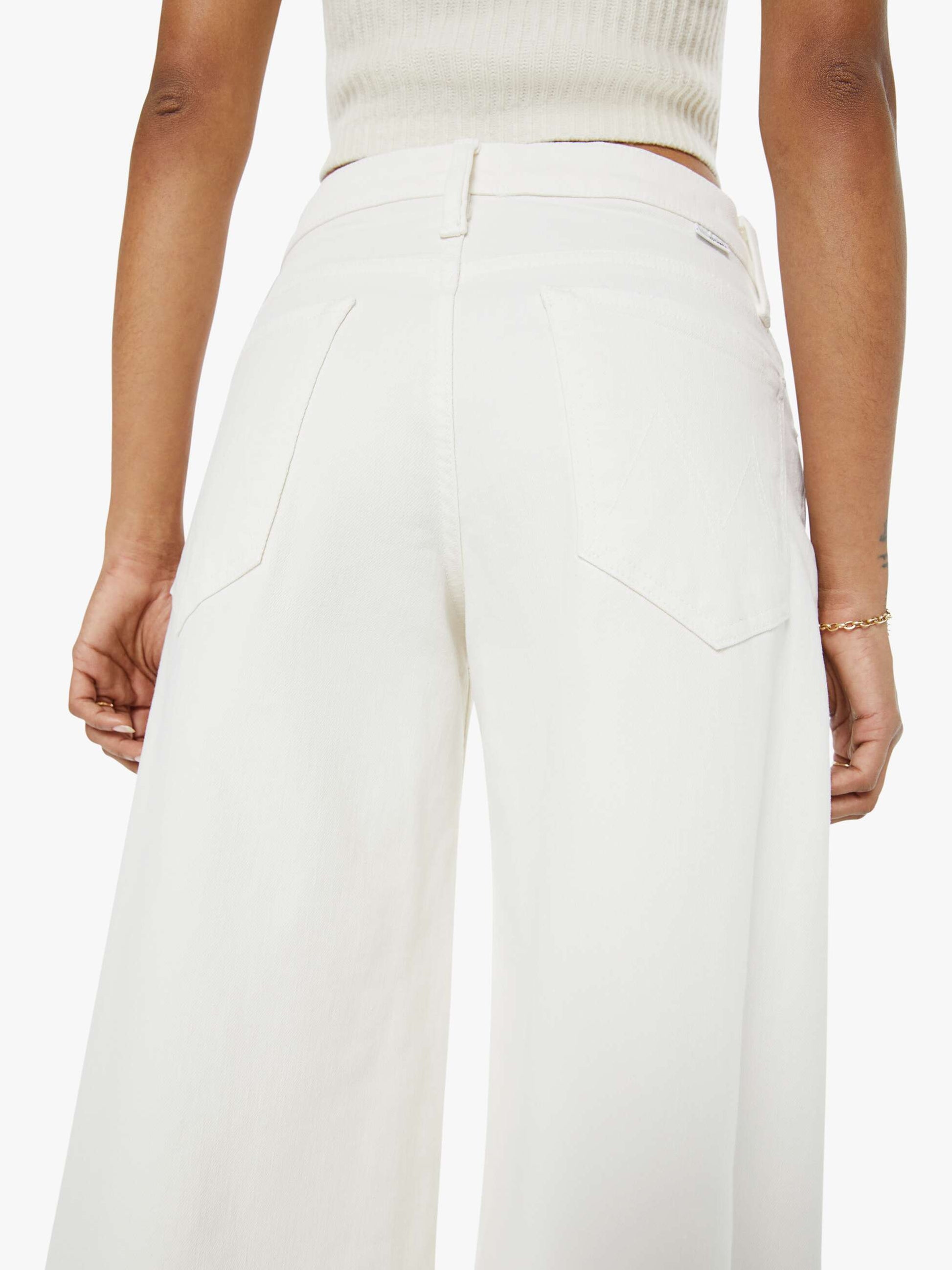 Mother Denim PETITES The Lil Mid Rise Headliner Sneak Cream Puffs