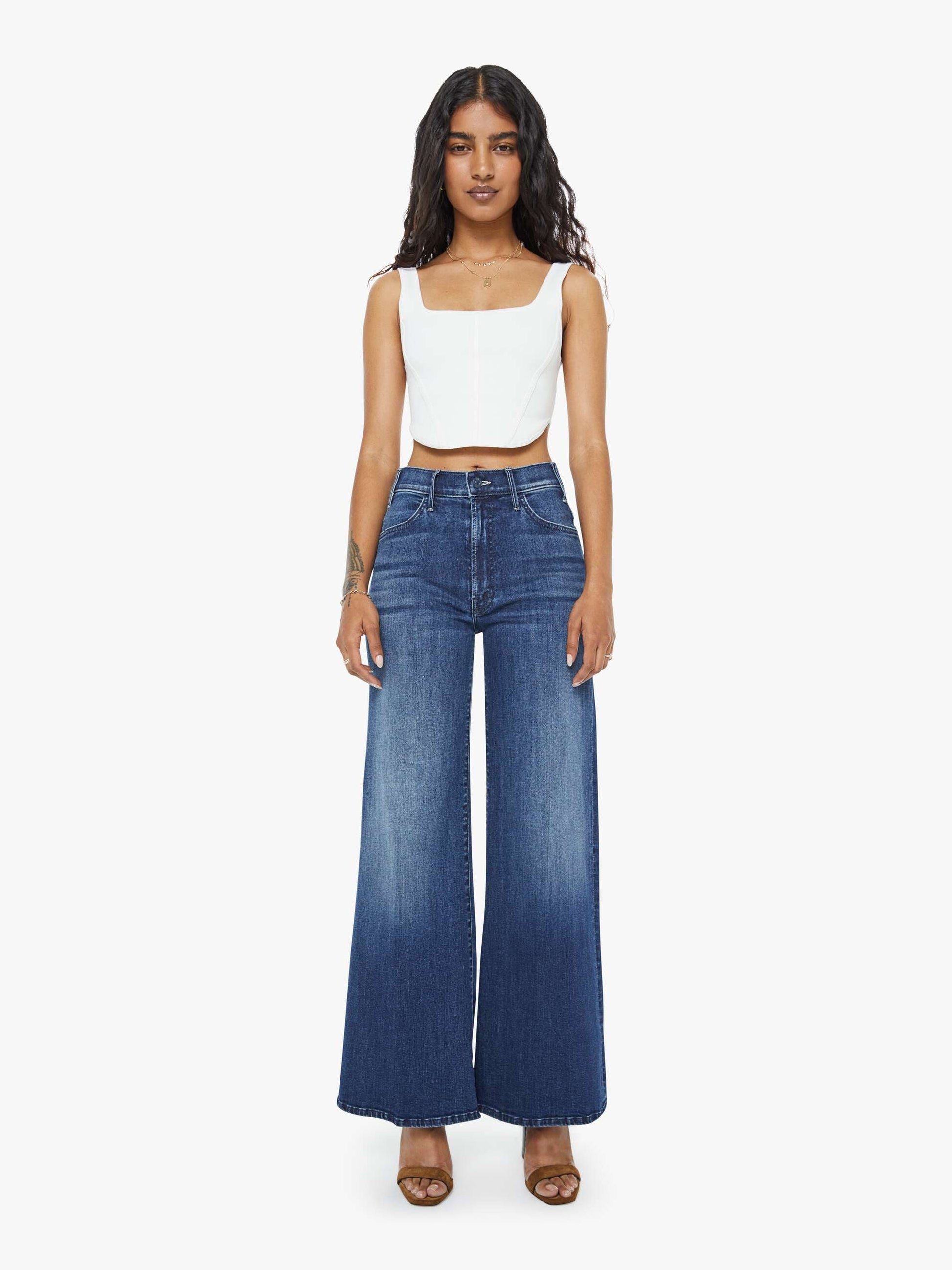 Mother Denim PETITES The Lil Hustler Roller Skimp Heirloom