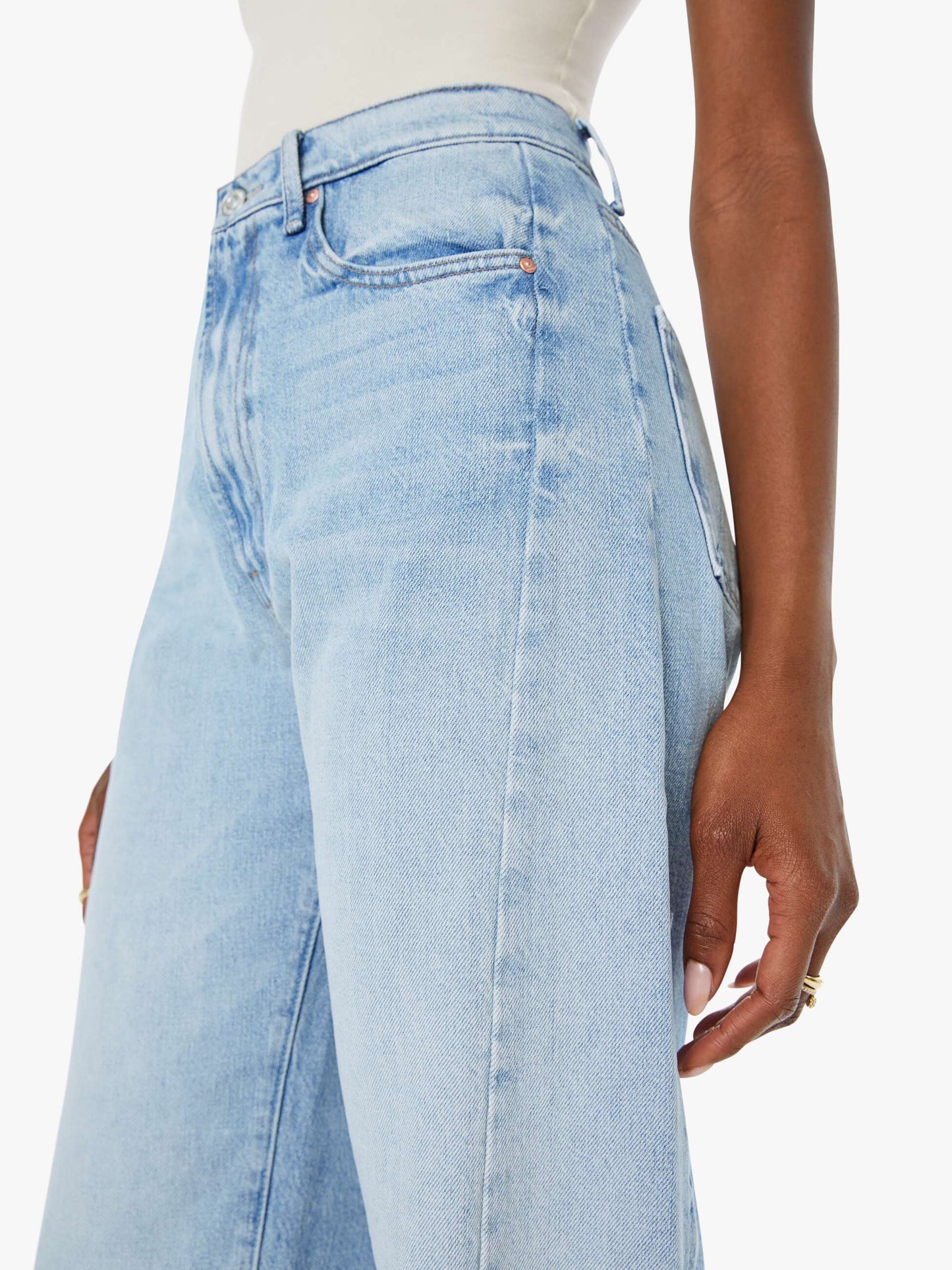 Mother Denim The Half-Pipe Ankle Blue (Medium)