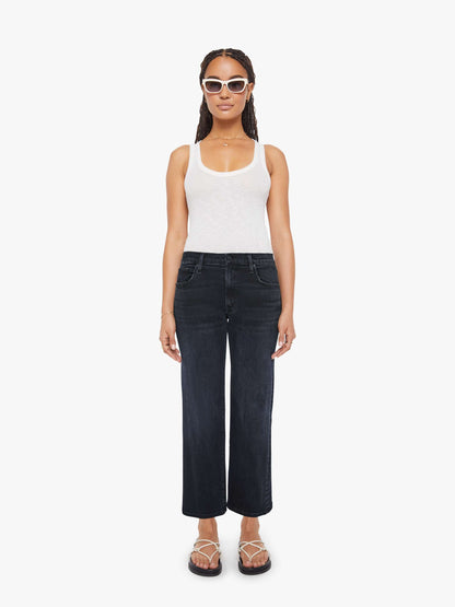 Mother Denim PETITES The Lil Mid Rise Zip Rambler Black