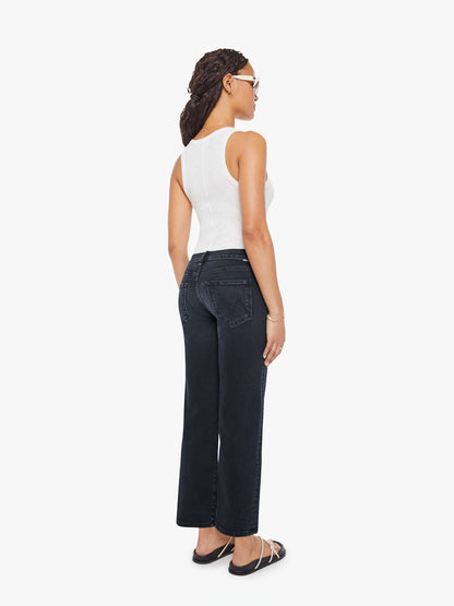 Mother Denim PETITES The Lil Mid Rise Zip Rambler Black