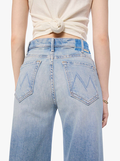 Mother Denim PETITES The Lil Hustler Roller Sneak Blue (Medium)