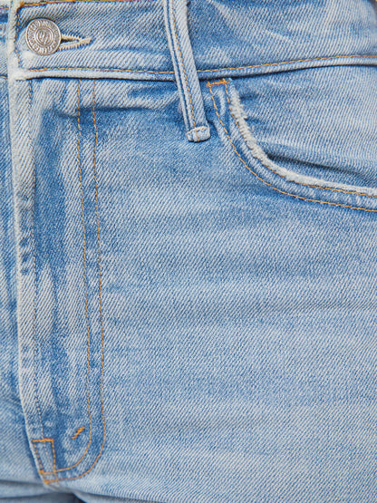 Mother Denim PETITES The Lil Hustler Roller Sneak Blue (Medium)