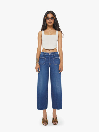 Mother Denim PETITES The Lil Patch Pocket Mid Rise Maven Ankle Cocktail Hour