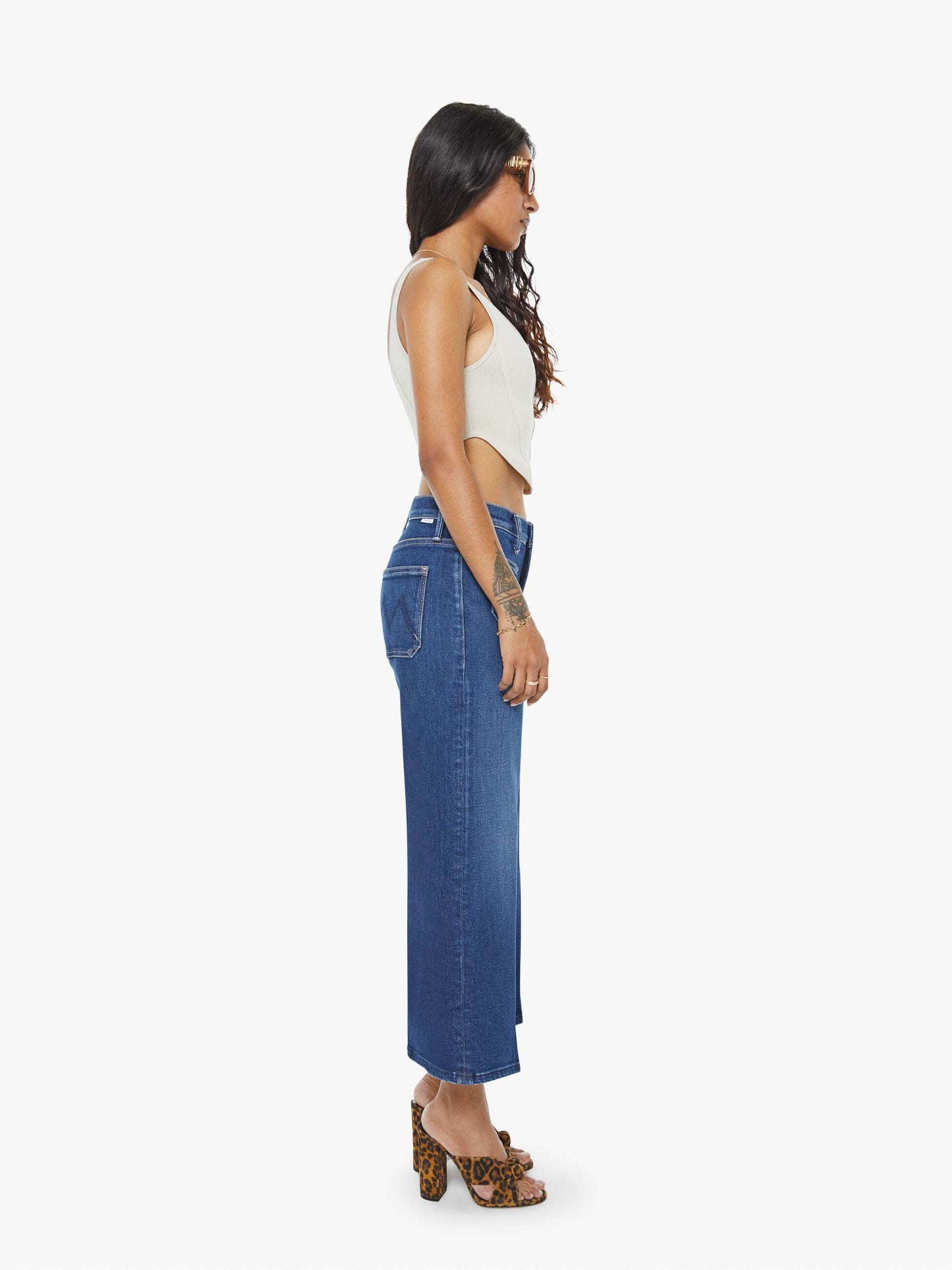 Mother Denim PETITES The Lil Patch Pocket Mid Rise Maven Ankle Cocktail Hour