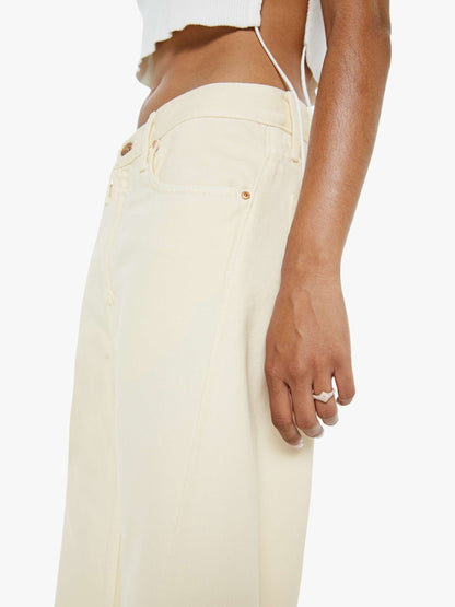 Mother Denim PETITES The Lil Lemon Twist Sneak Natural