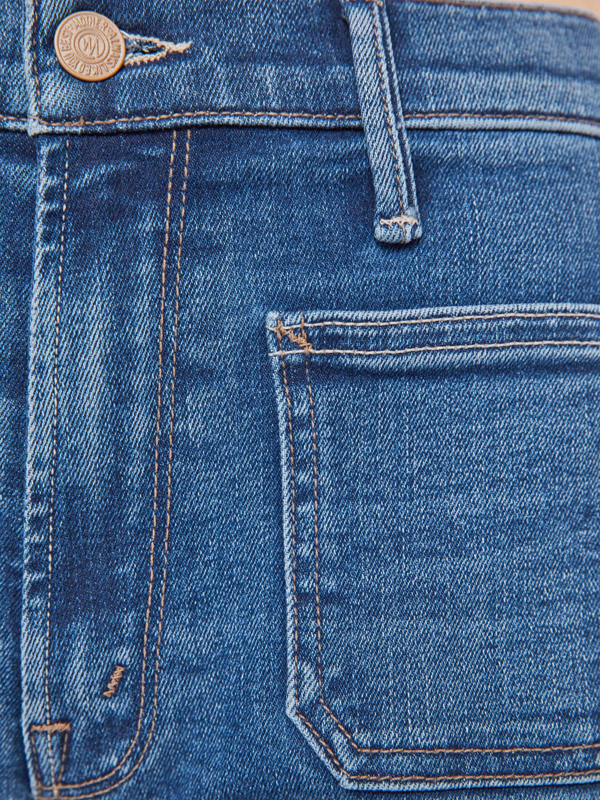 Mother Denim The Patch Pocket Mid Rise Maven Ankle Let\u0026#39;s Split