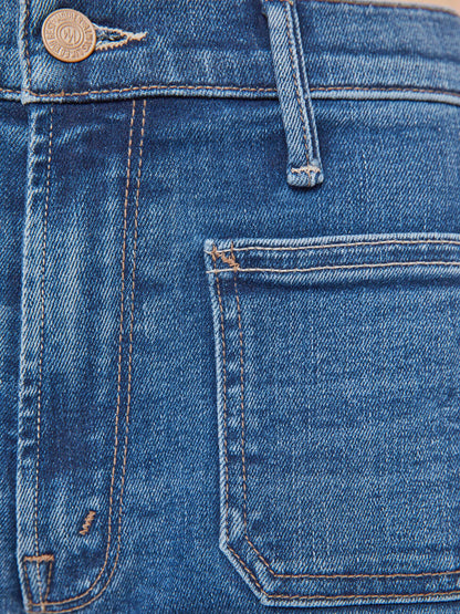 Mother Denim The Patch Pocket Mid Rise Maven Ankle Let\u0026#39;s Split