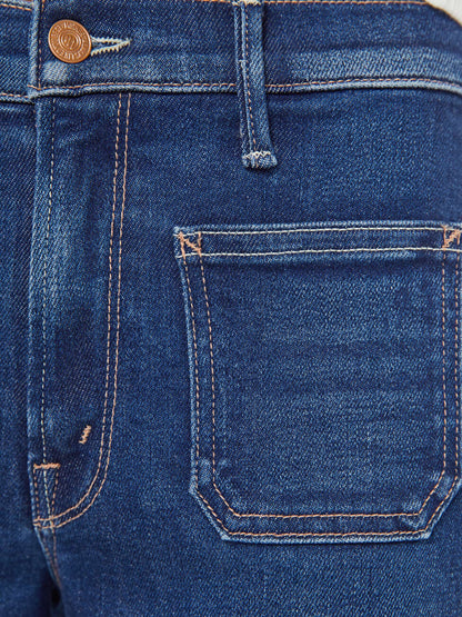 Mother Denim The Patch Pocket Mid Rise Maven Ankle Cocktail Hour