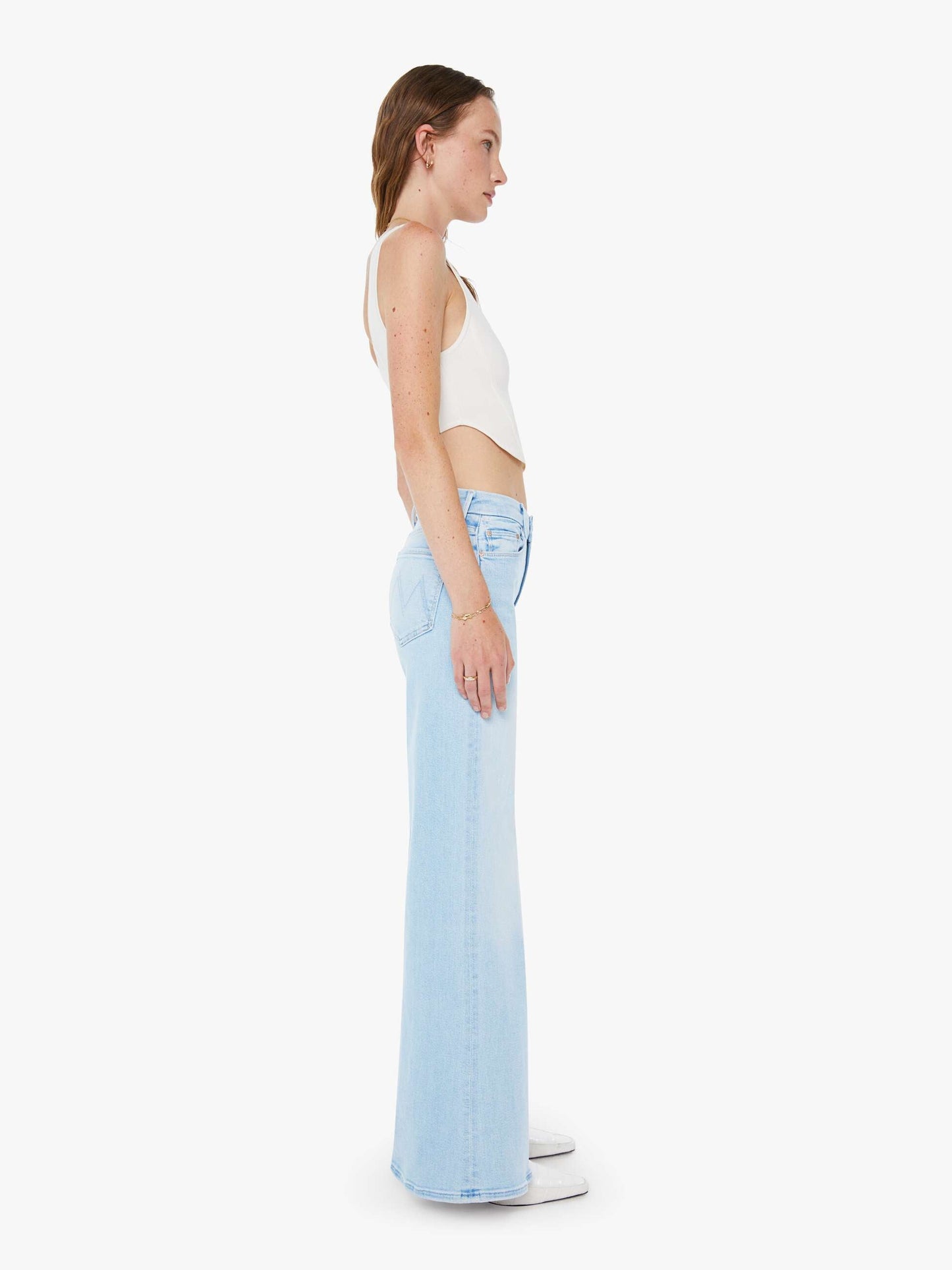 Mother Denim The Roller Sneak Blue (Light-Pastel)